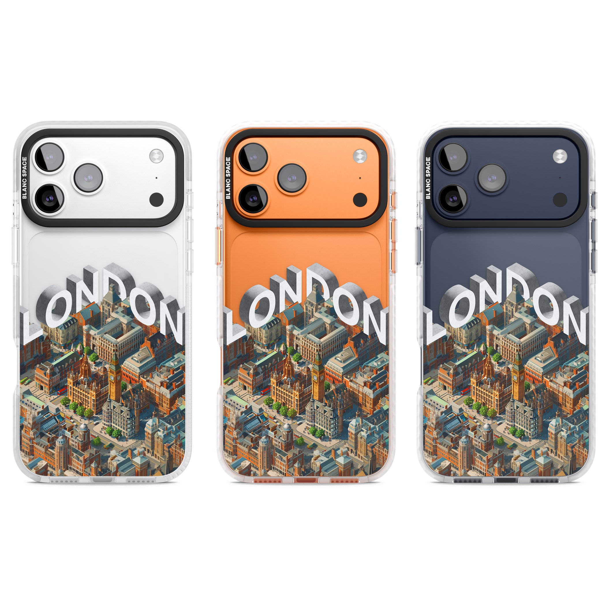 London iPhone 17 Pro Impact Clear Phone Case APT Impact Protection