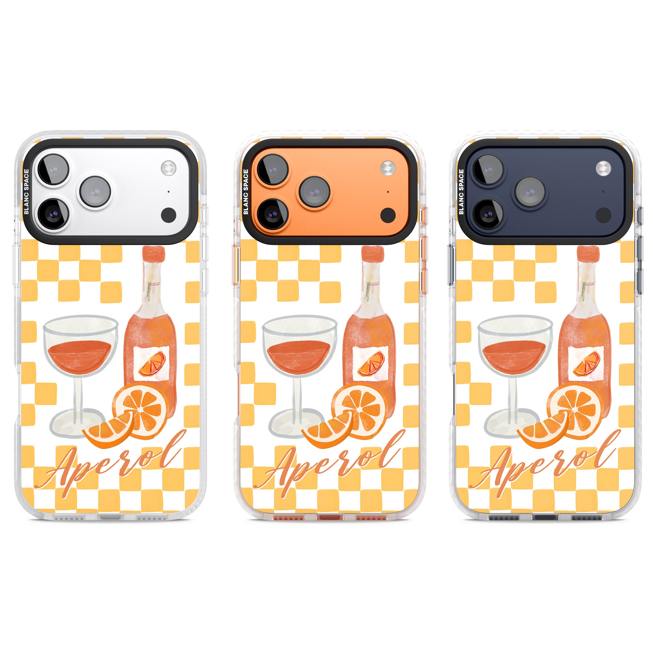 Checked Spritz iPhone 17 Pro Impact Clear Phone Case APT Impact Protection