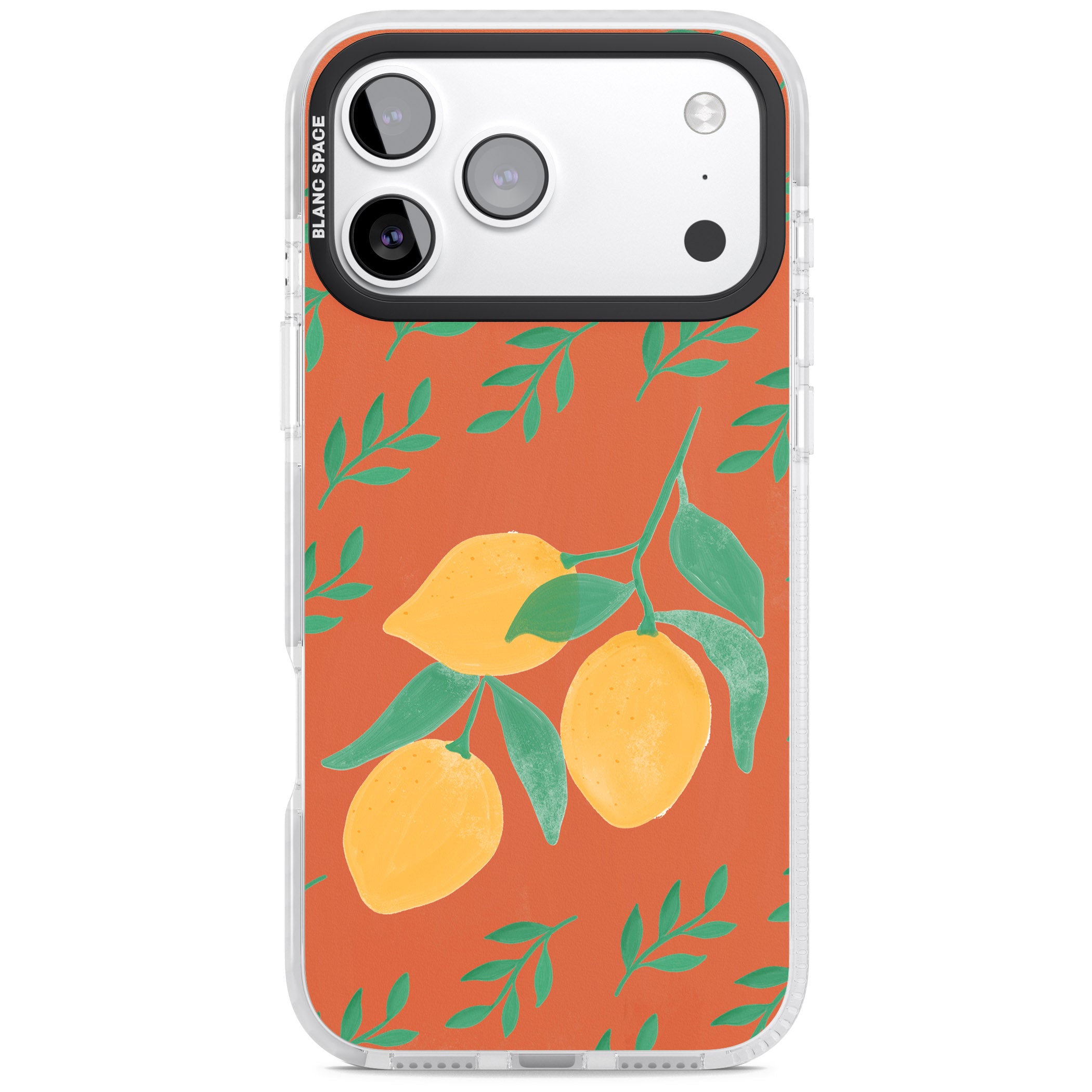 Tuscan Lemons iPhone 17 Pro Max Impact Clear Phone Case
