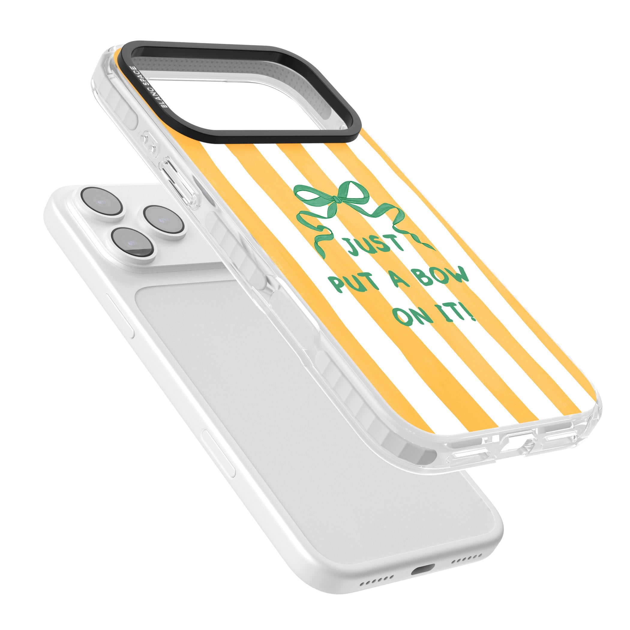 Just Put a Bow On It iPhone 17 Pro Max Impact Clear Phone Case Colours