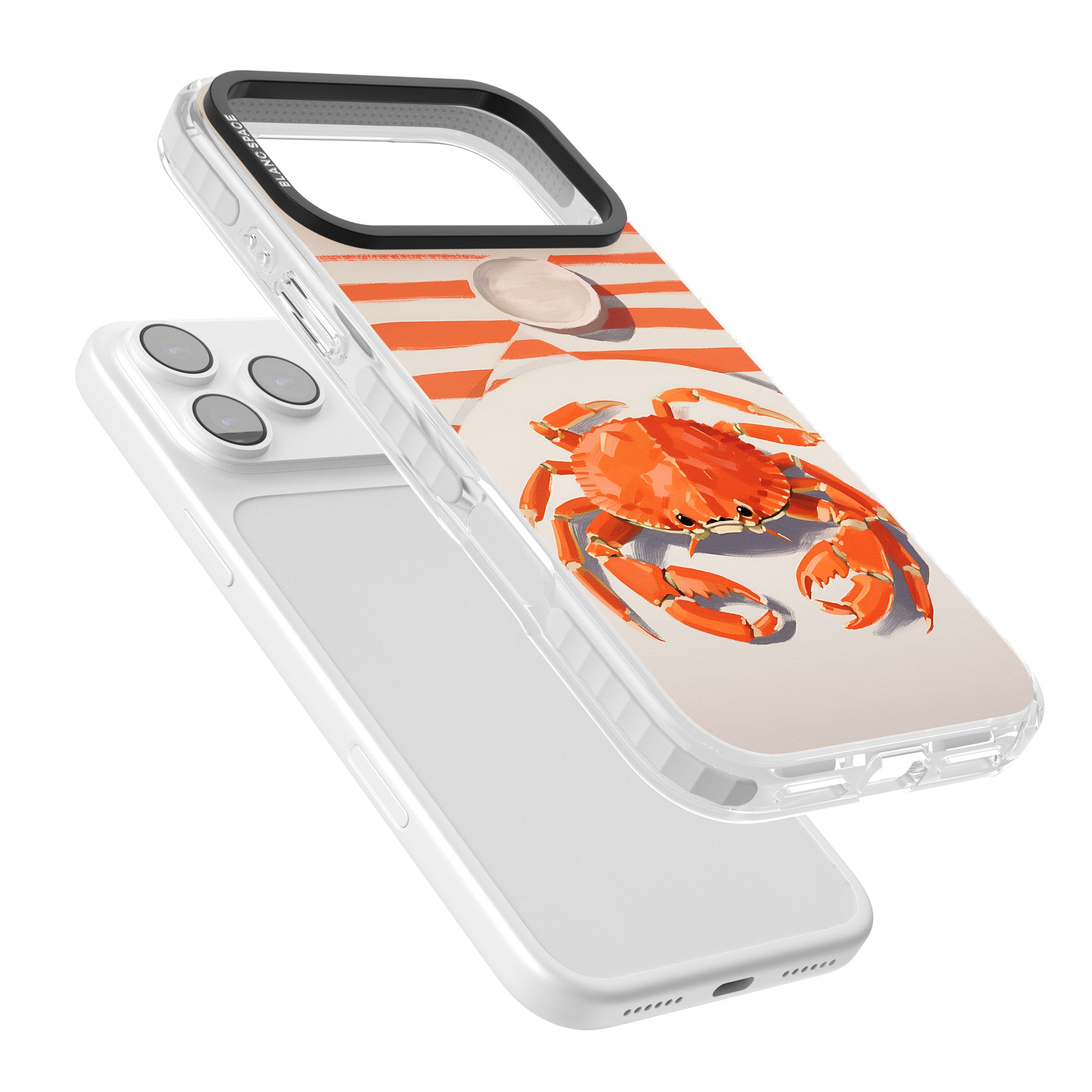 Beach Crab iPhone 17 Pro Max Impact Clear Phone Case Colours