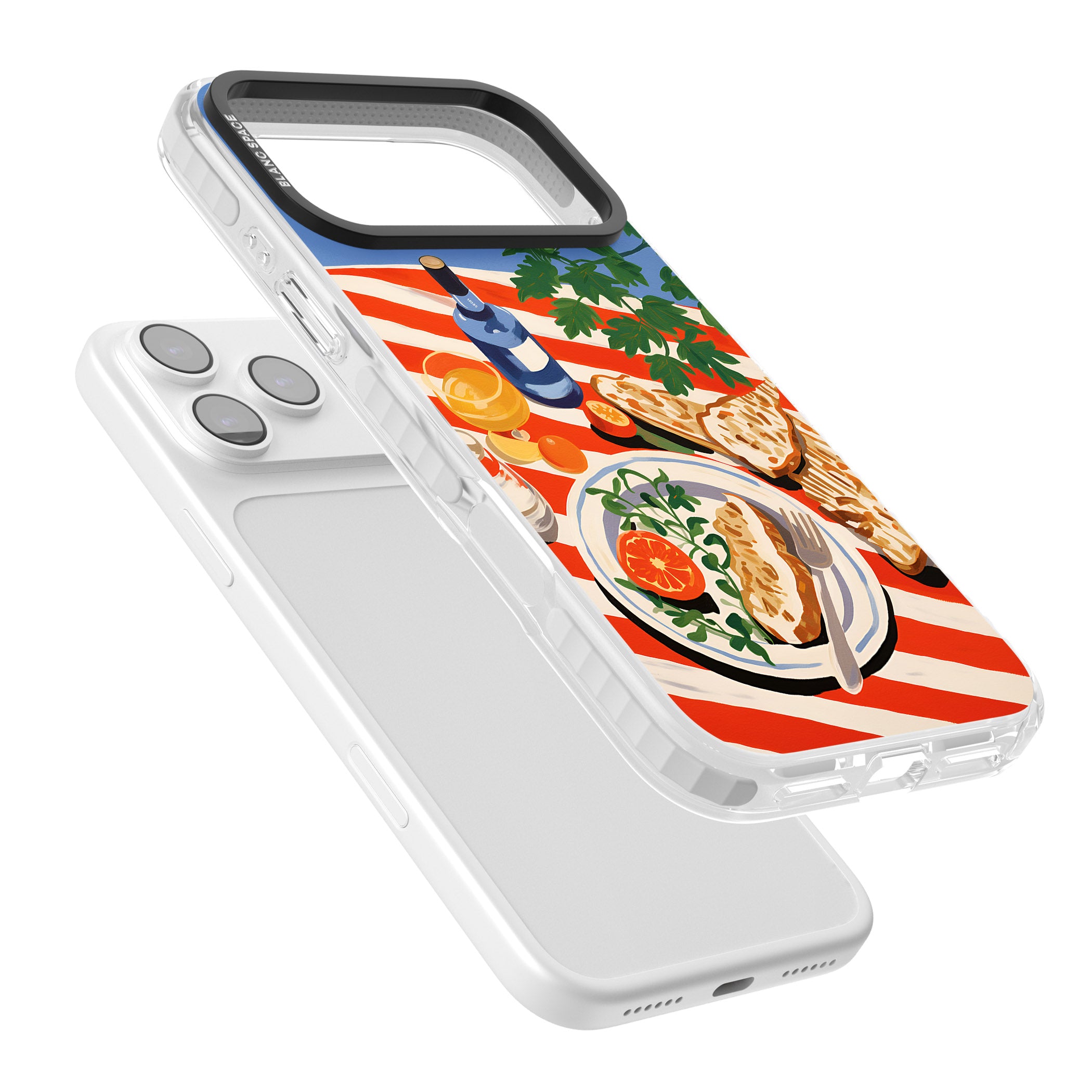 Mediterranean Lunch Table iPhone 17 Pro Impact Clear Phone Case Colours