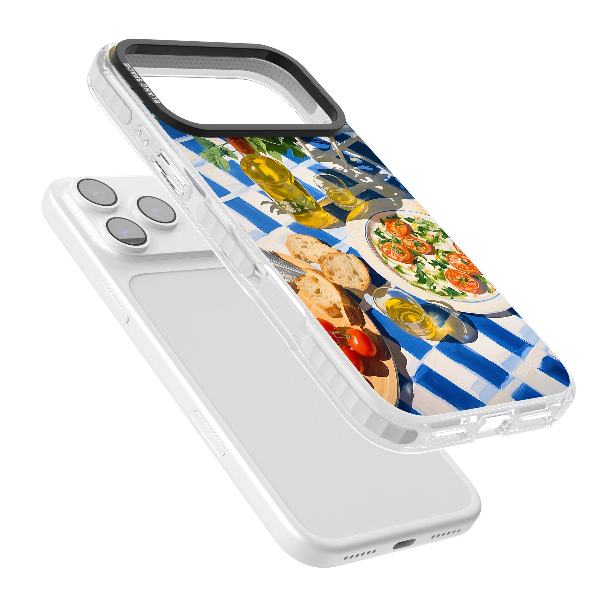 Caprese Salad iPhone 17 Pro Max Impact Clear Phone Case Colours