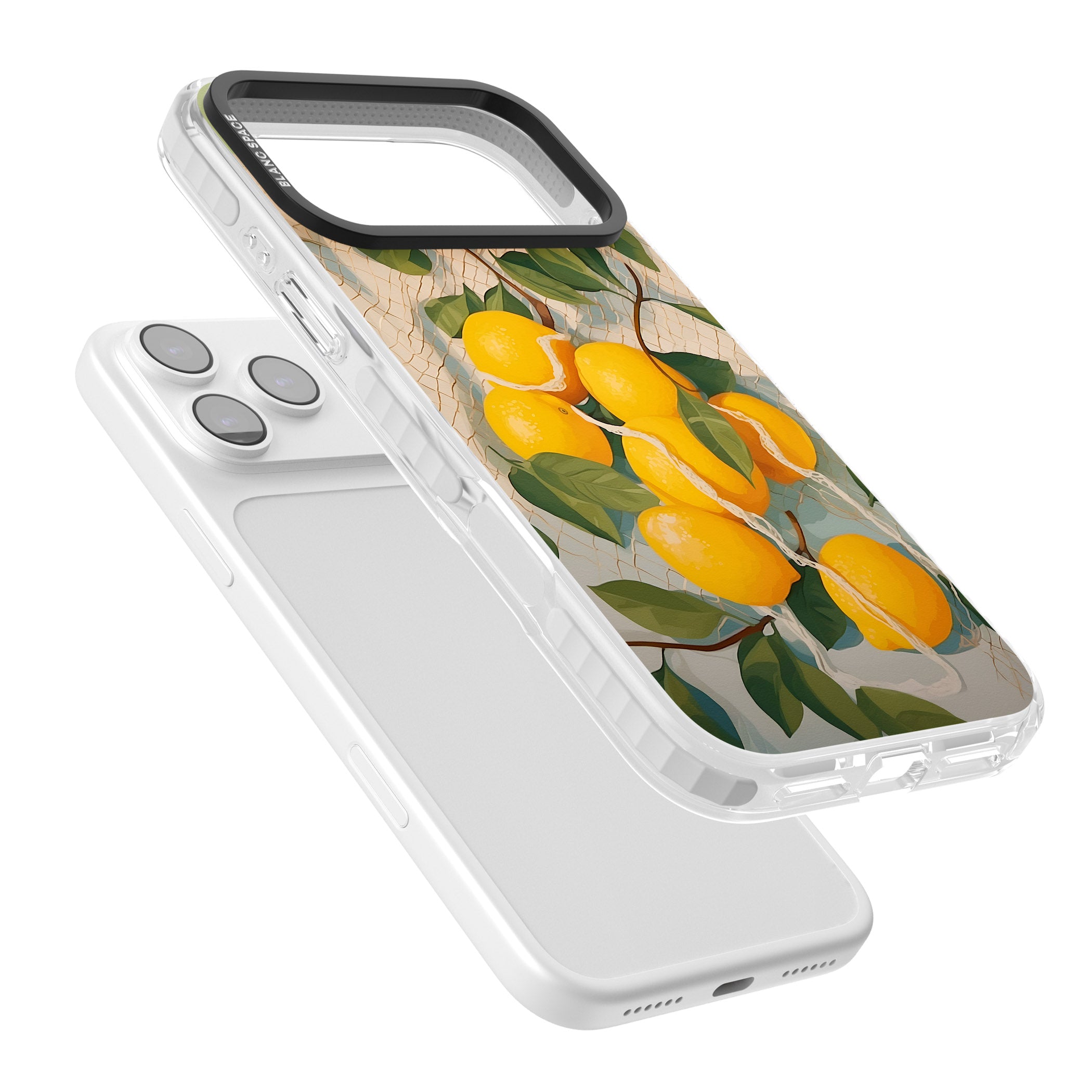 Lemon Vines iPhone 17 Pro Impact Clear Phone Case Colours