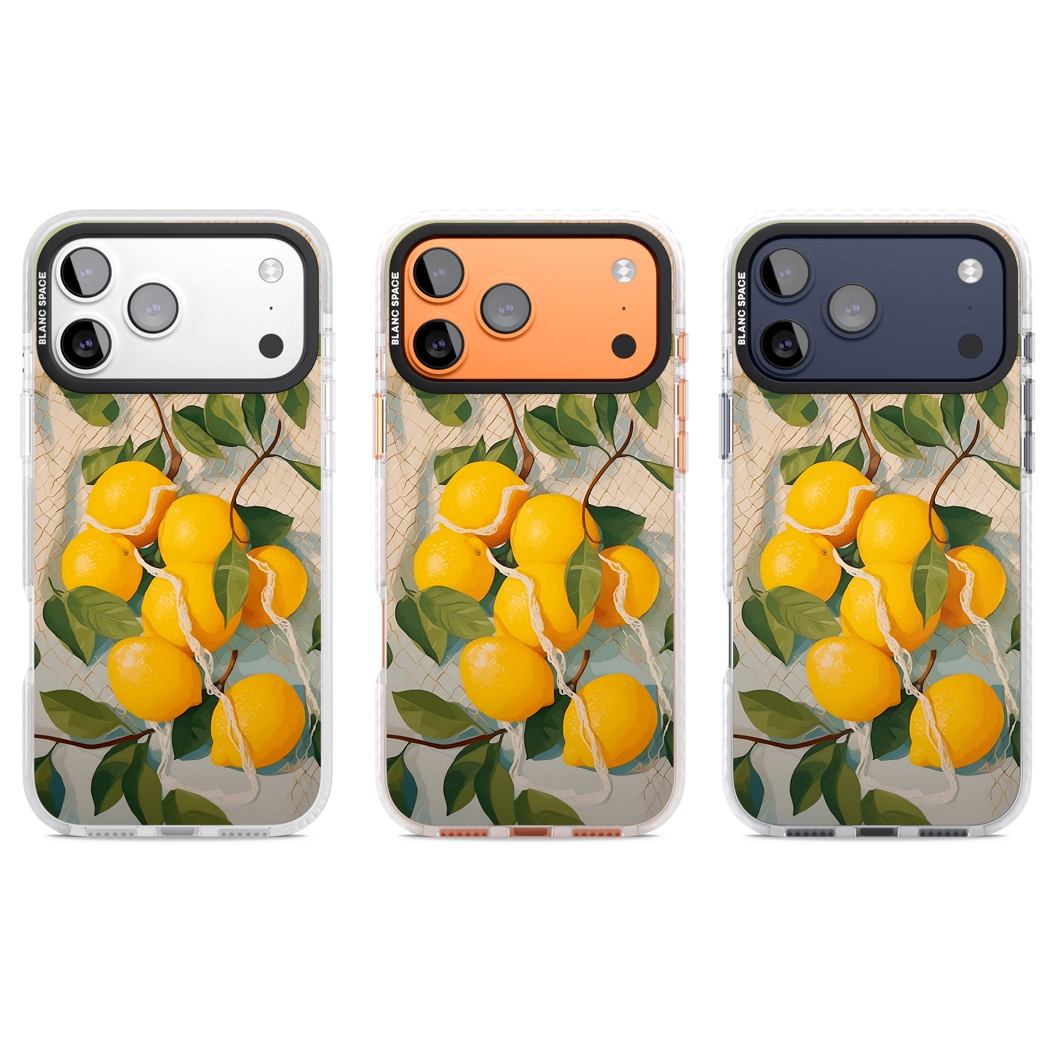 Lemon Vines iPhone 17 Pro Impact Clear Phone Case APT Impact Protection