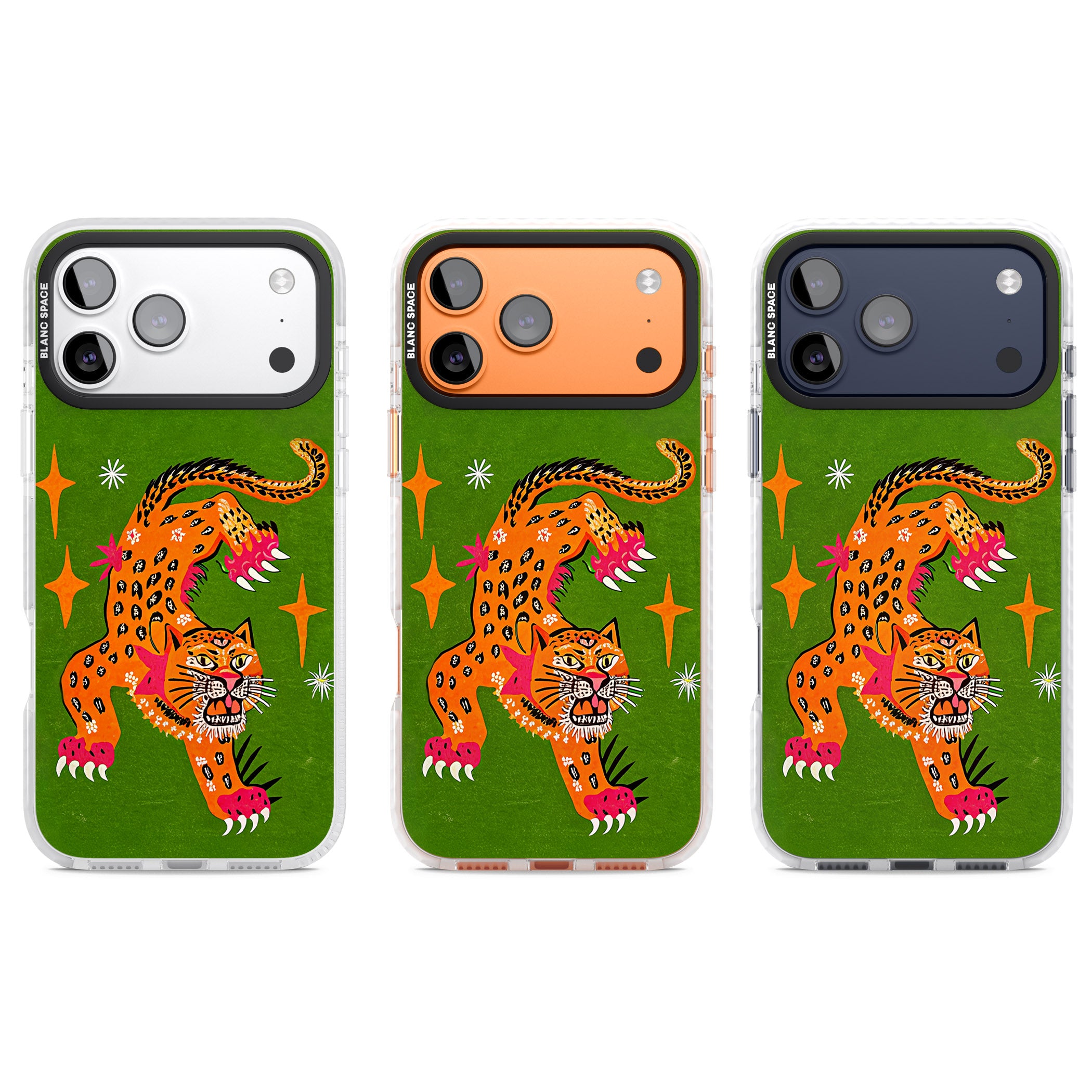 Fierce Jaguar iPhone 17 Pro Impact Clear Phone Case APT Impact Protection