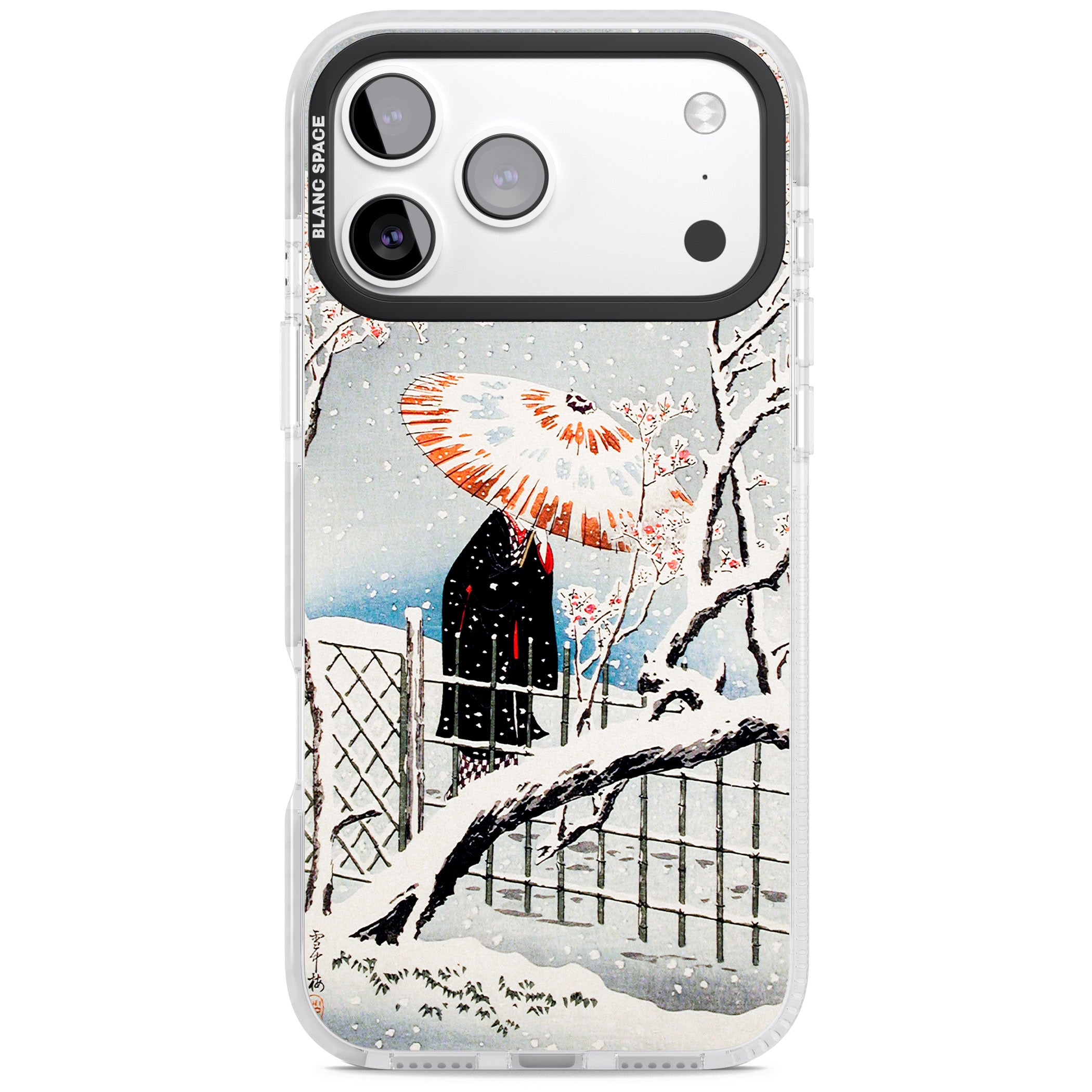 Plum Tree In Snow By Hiroaki Takahashi iPhone 17 Pro Max Impact Clear Phone Case