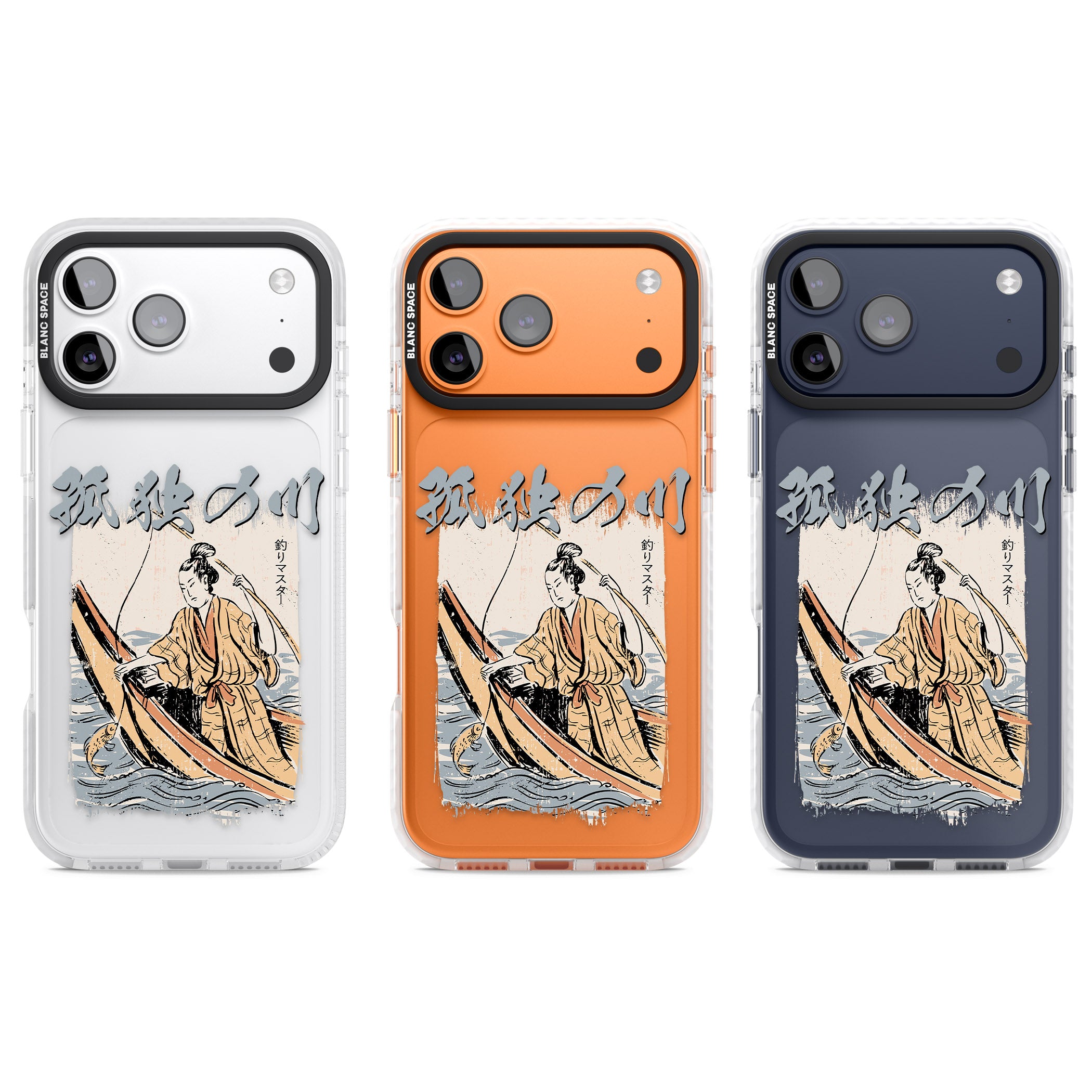 Japanese River iPhone 17 Pro Impact Clear Phone Case APT Impact Protection