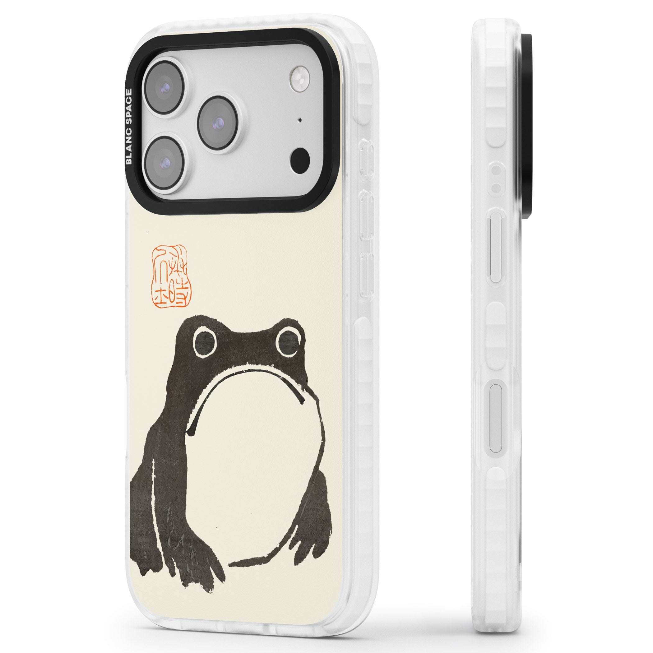 Matsumoto Hoji Frog iPhone 17 Pro Impact Clear Phone Case Side Profile