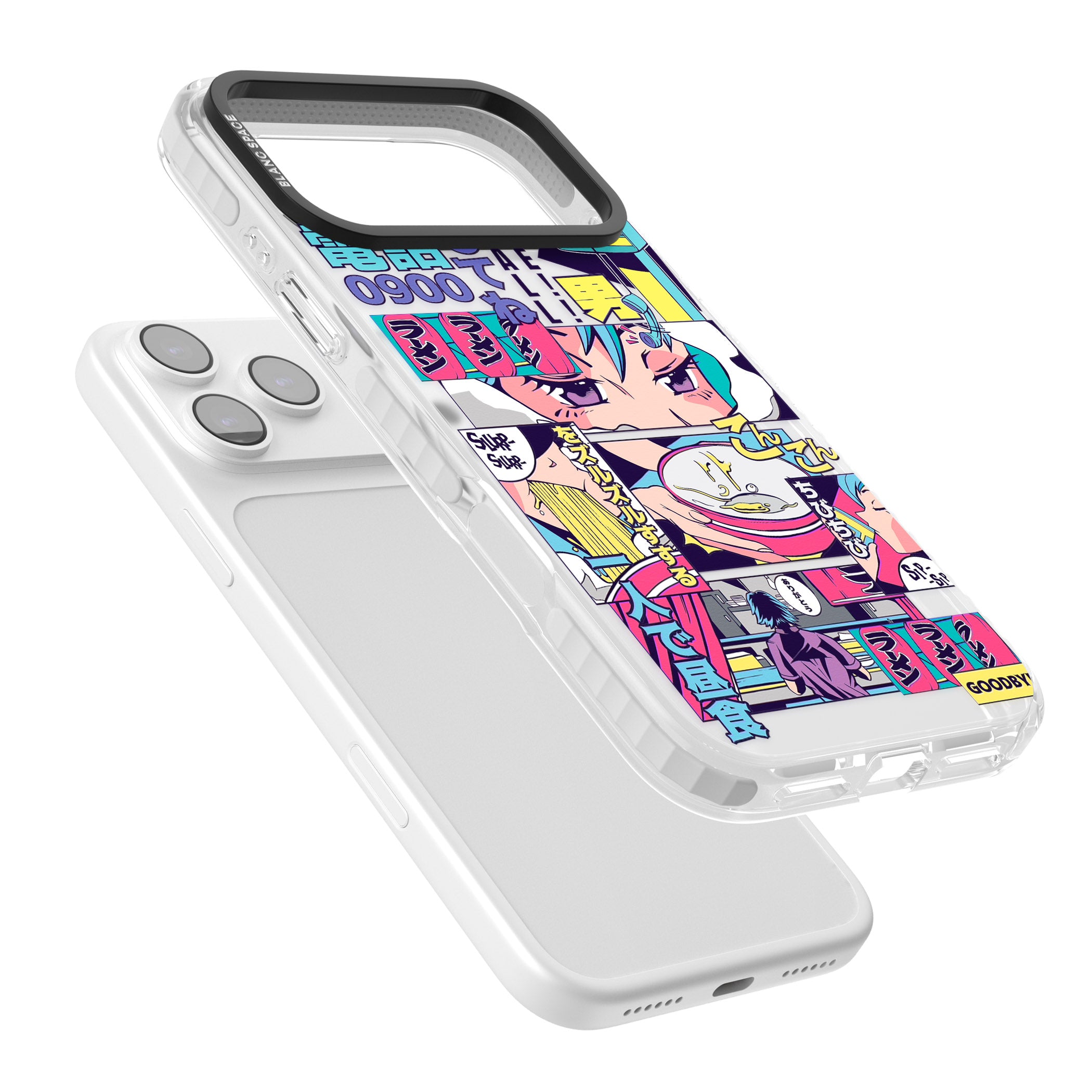Vibrant Anime Comic iPhone 17 Pro Impact Clear Phone Case Colours