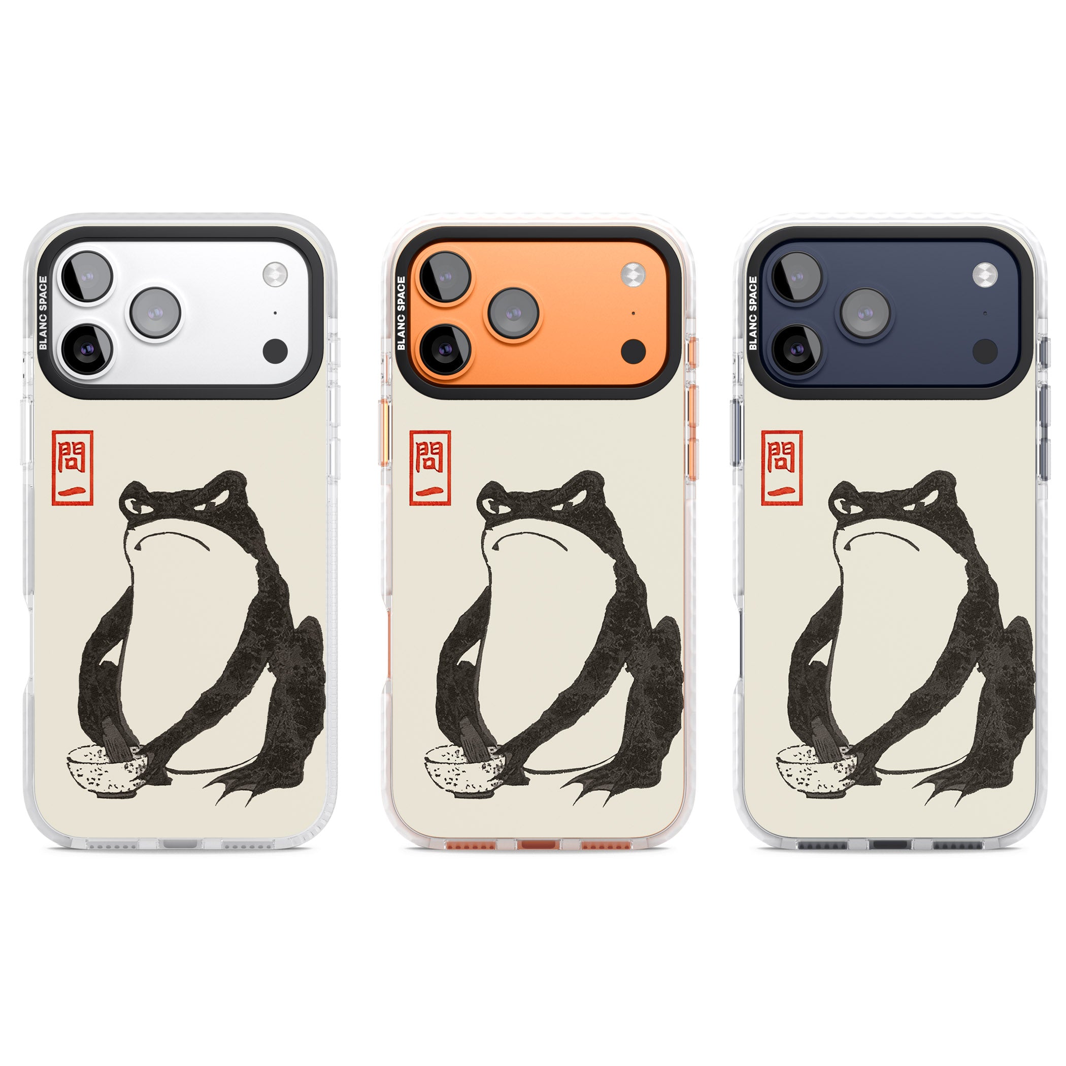 Matsumoto Hoji Grumpy Toad iPhone 17 Pro Impact Clear Phone Case APT Impact Protection