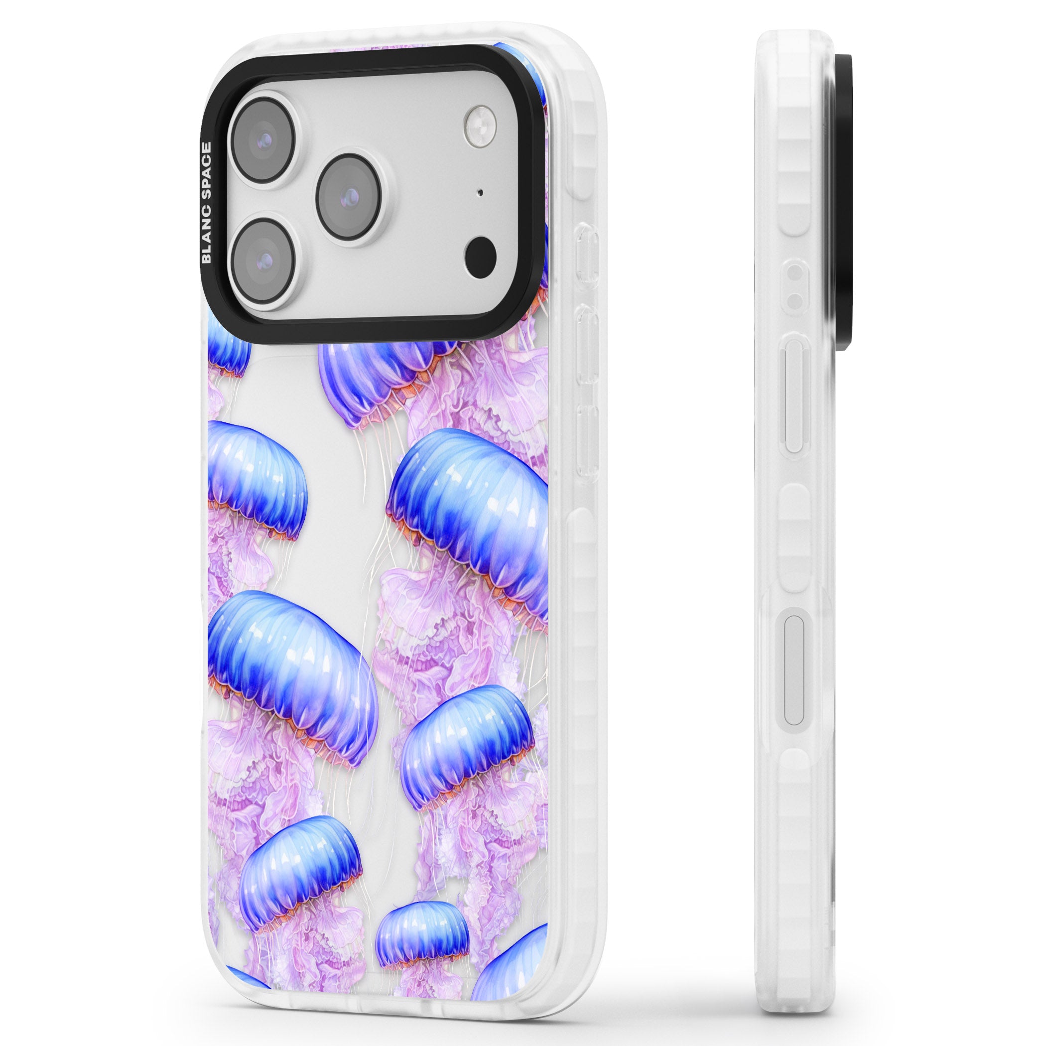 Jellyfish iPhone 17 Pro Max Impact Clear Phone Case Side Profile
