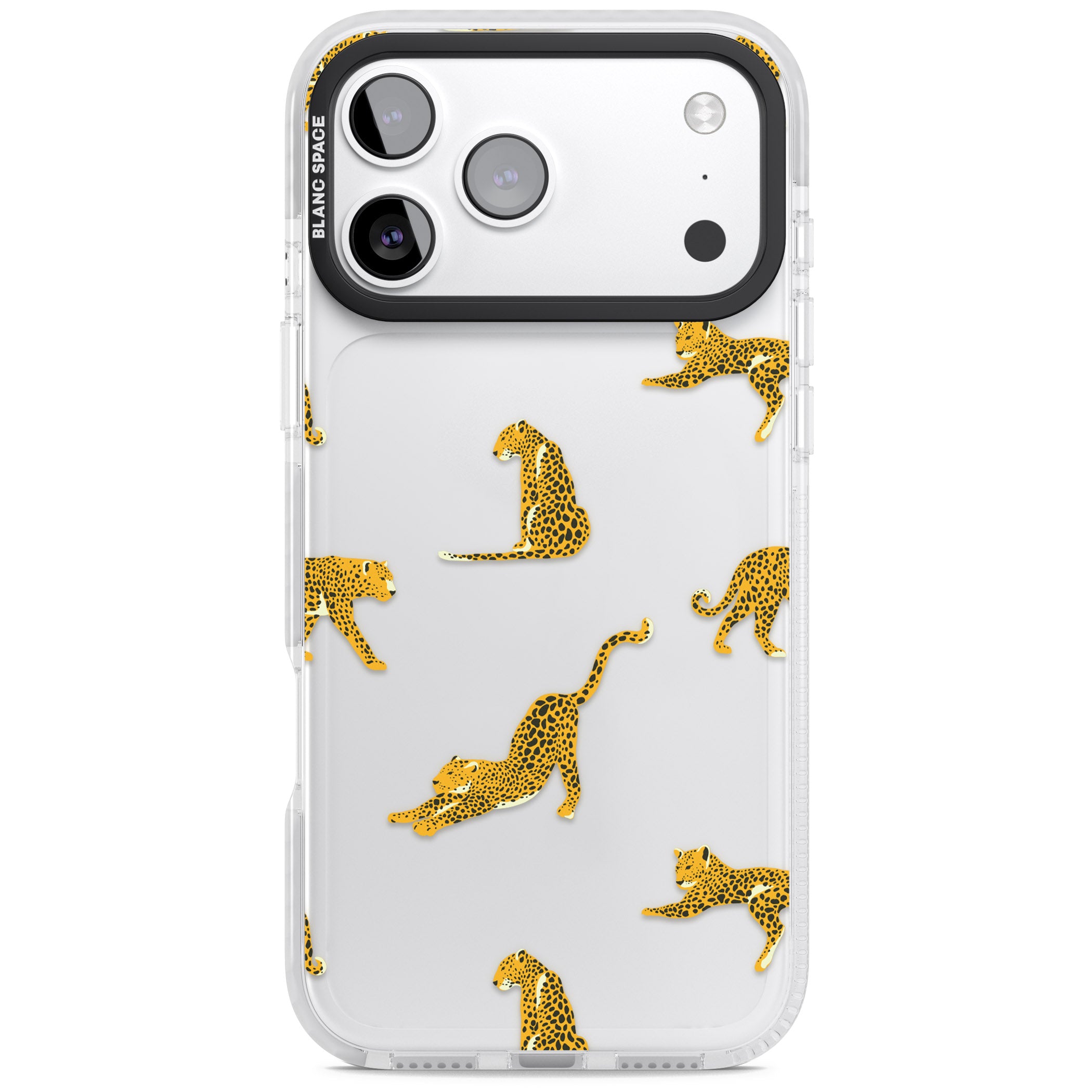 Leopard Spots iPhone 17 Pro Max Impact Clear Phone Case