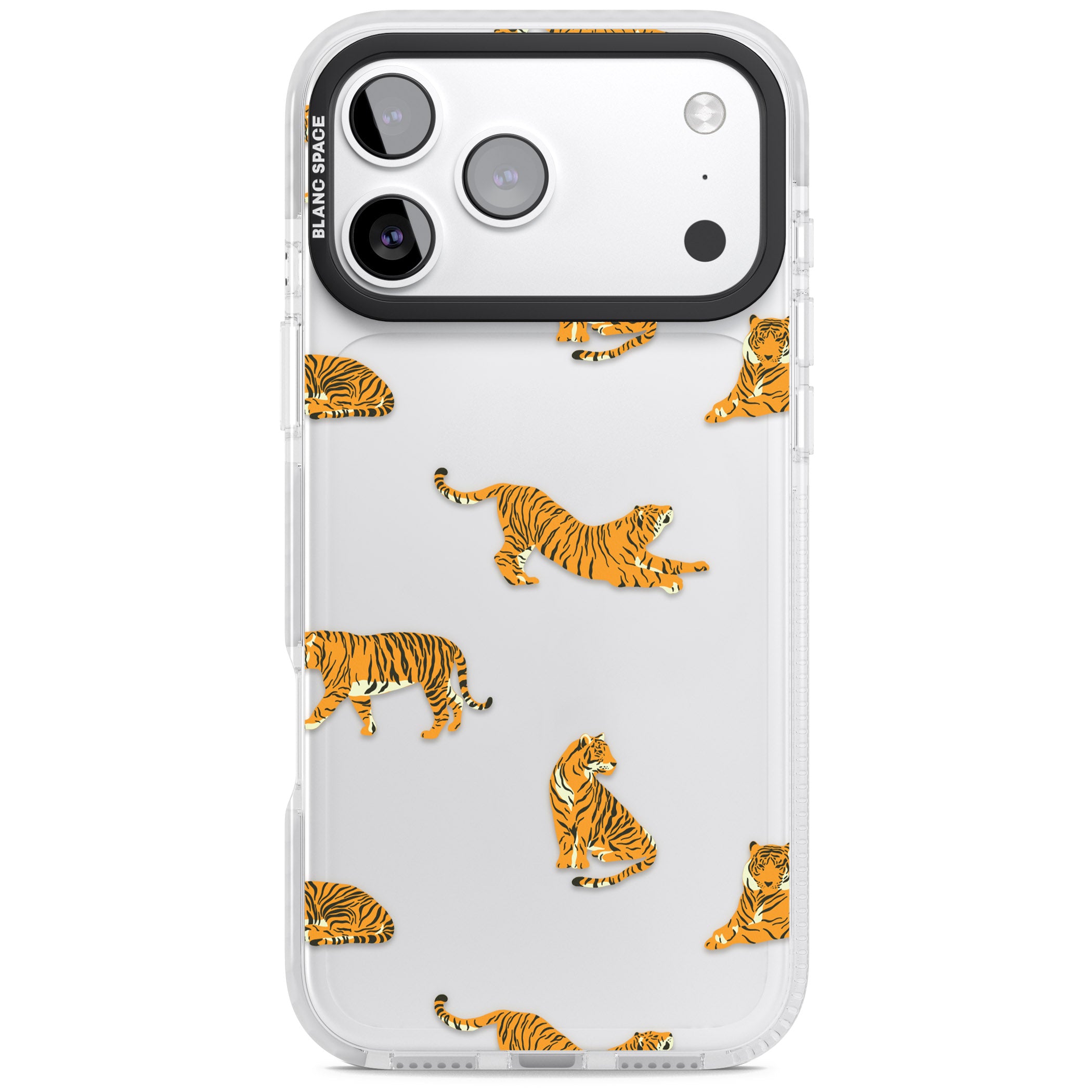 Clear Tiger Jungle iPhone 17 Pro Impact Clear Phone Case