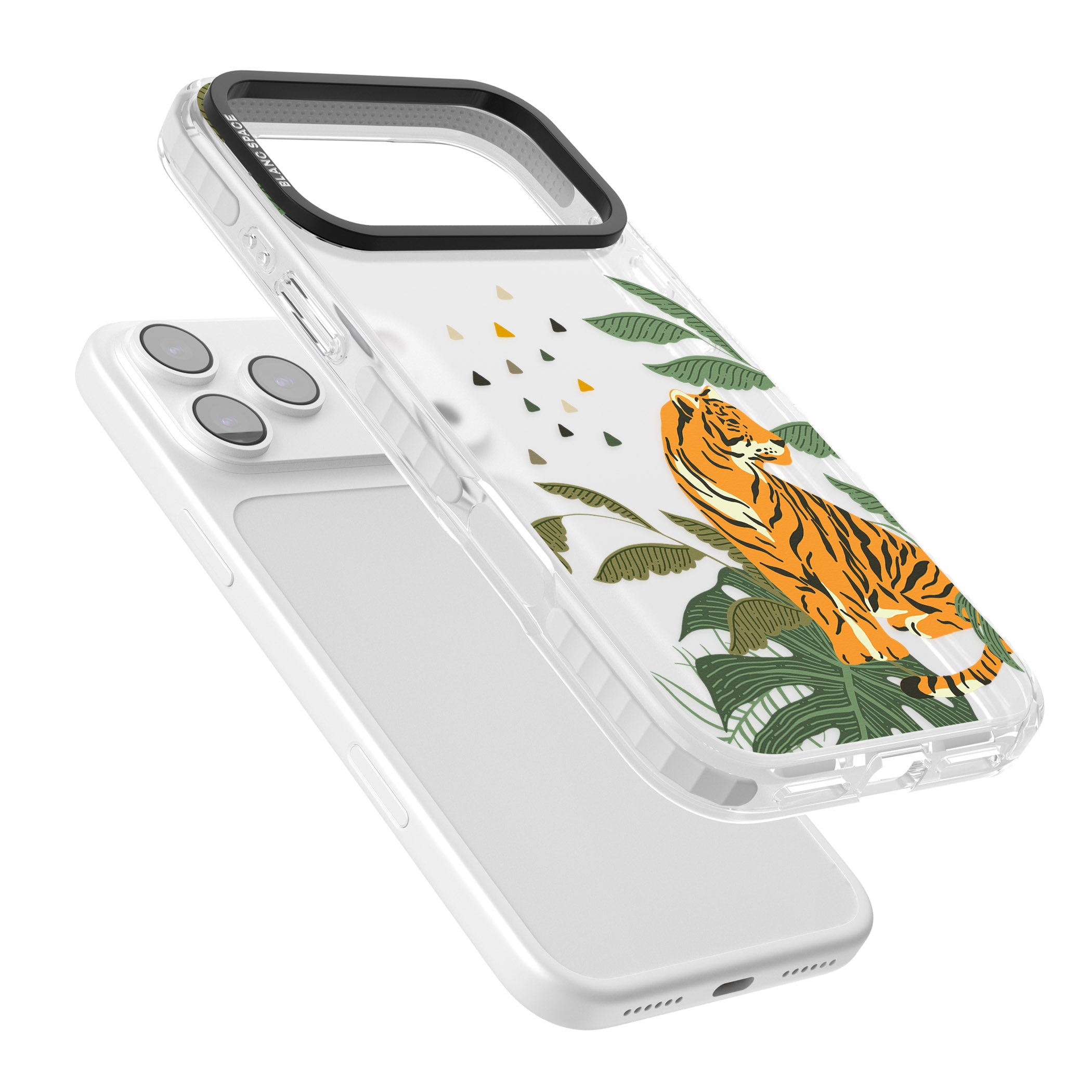 Tiger Jungle iPhone 17 Pro Max Impact Clear Phone Case Colours