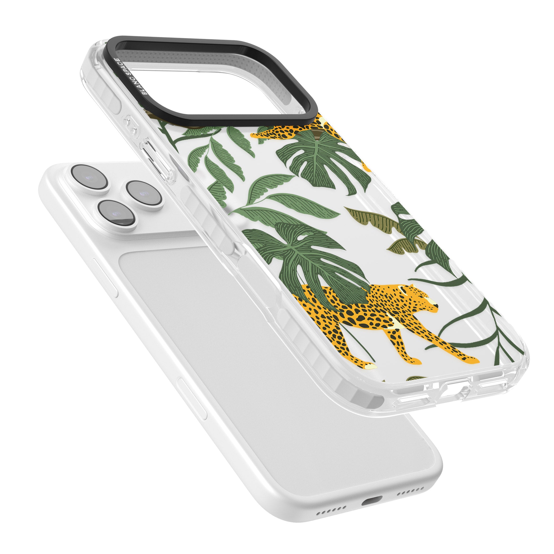 Jungle Cat Pattern iPhone 17 Pro Max Impact Clear Phone Case Colours