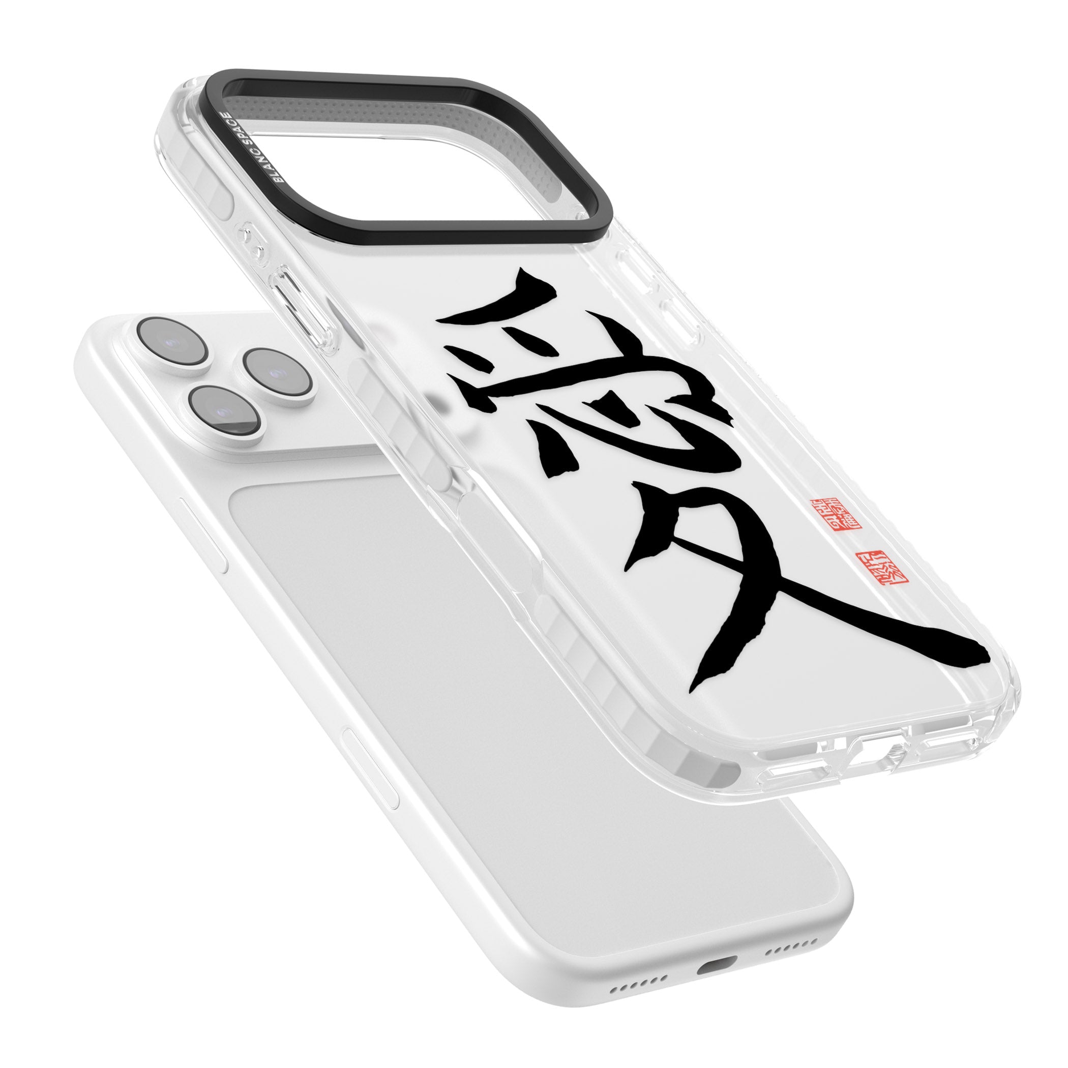 Japanese Kanji Love iPhone 17 Pro Max Impact Clear Phone Case Colours