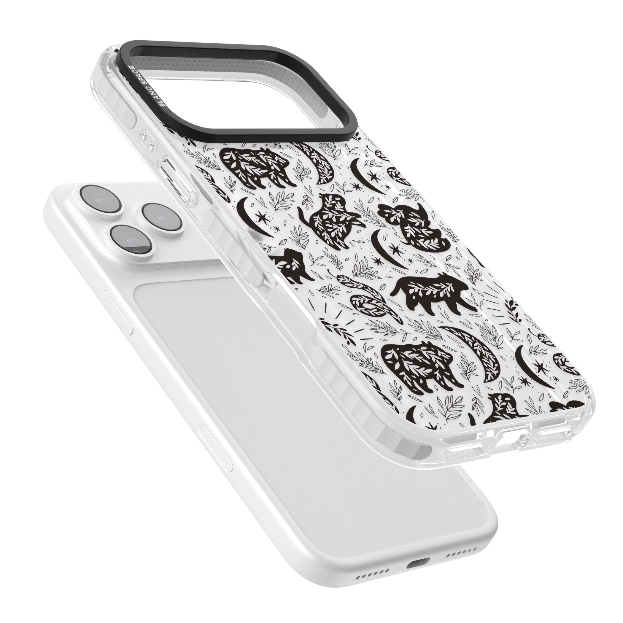 Midnight Forest Animals iPhone 17 Pro Max Impact Clear Phone Case Colours
