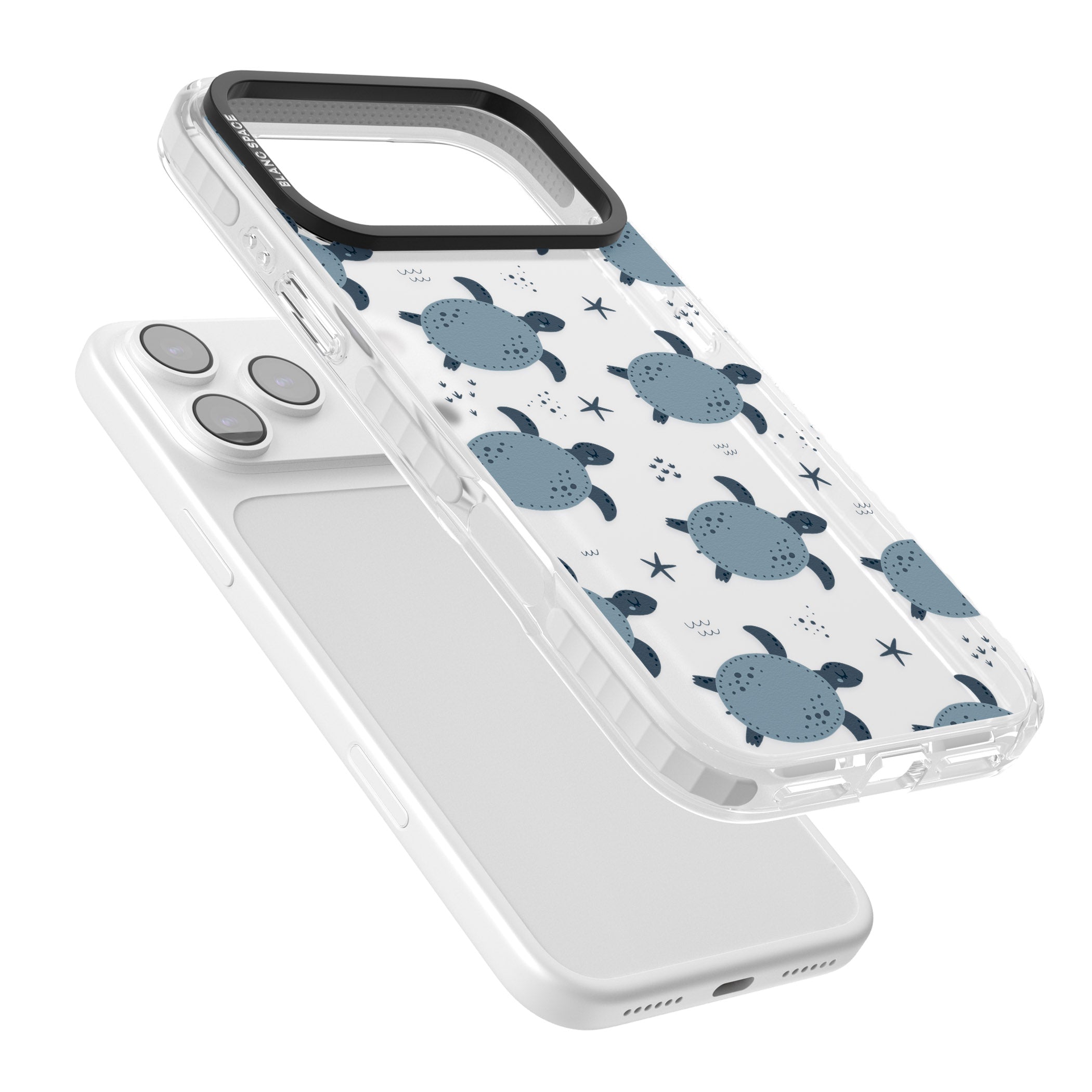 Under The Sea Patterns Sea Turtles (Clear) iPhone 17 Pro Impact Clear Phone Case Colours