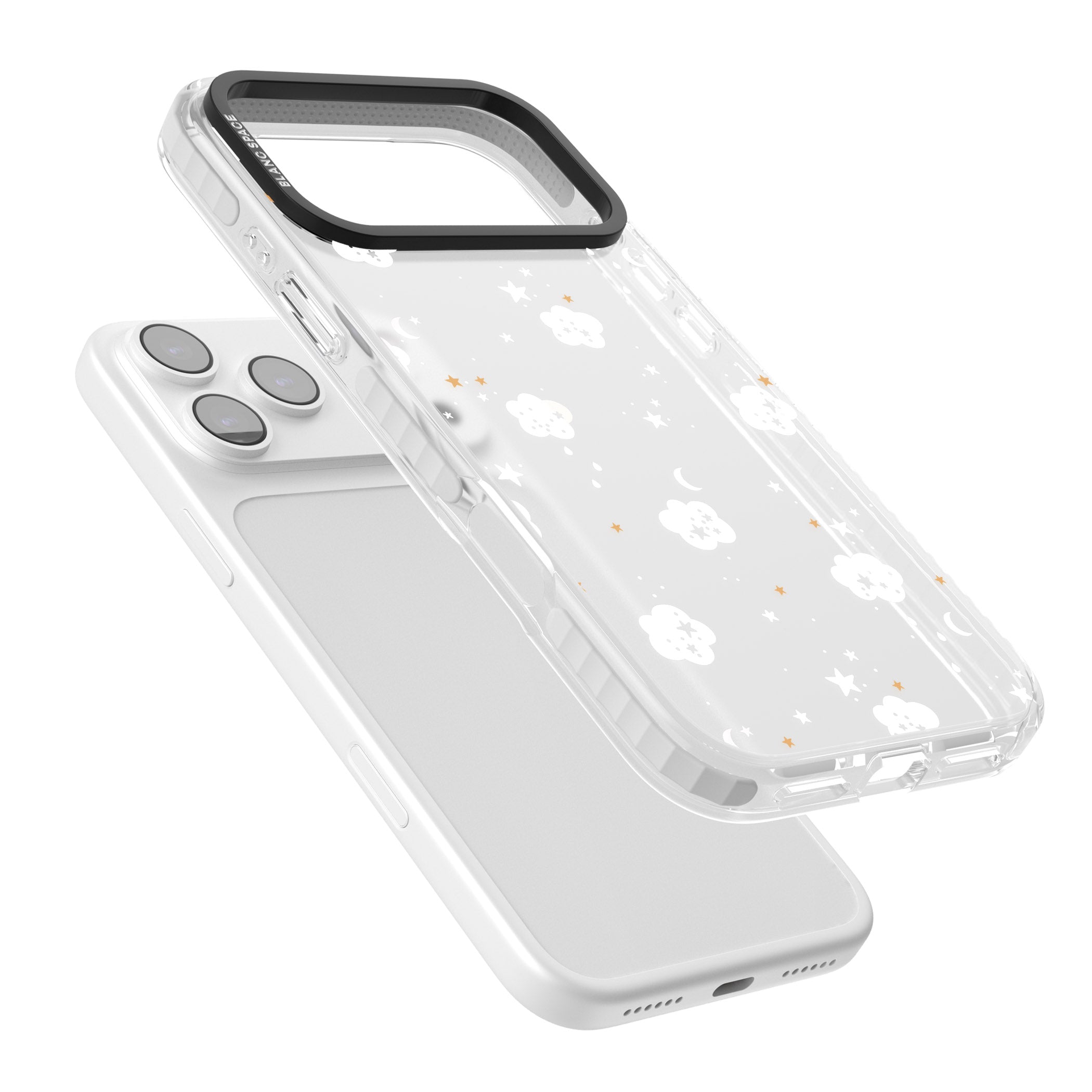 Starry Night Cloud iPhone 17 Pro Max Impact Clear Phone Case Colours