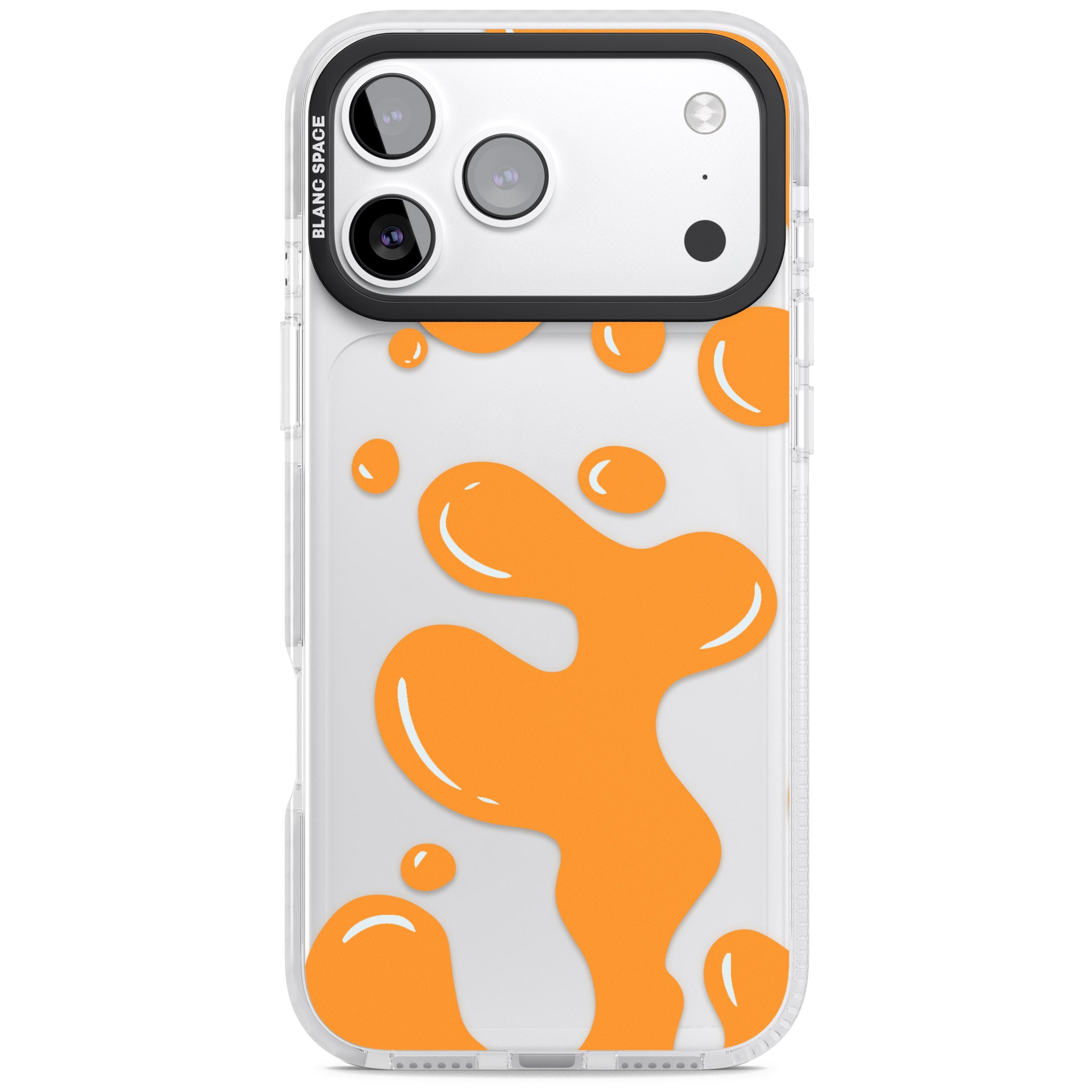 Orange Lava Lamp iPhone 17 Pro Impact Clear Phone Case