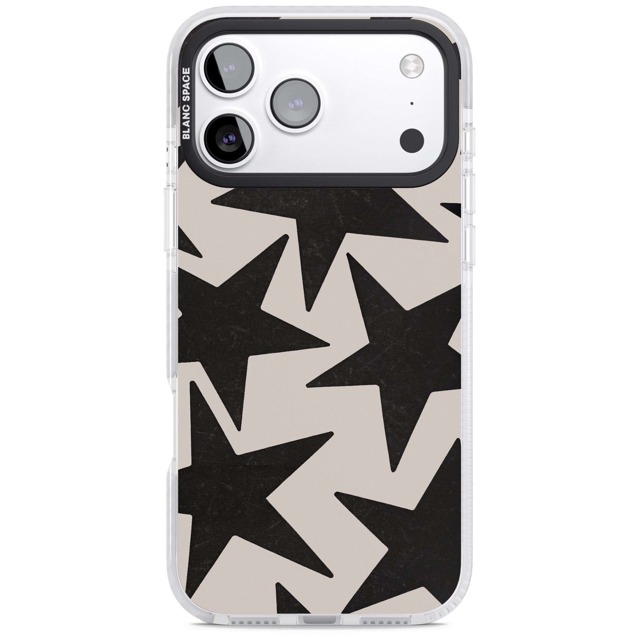 Black Superstars iPhone 17 Pro Impact Pro Clear Phone Case