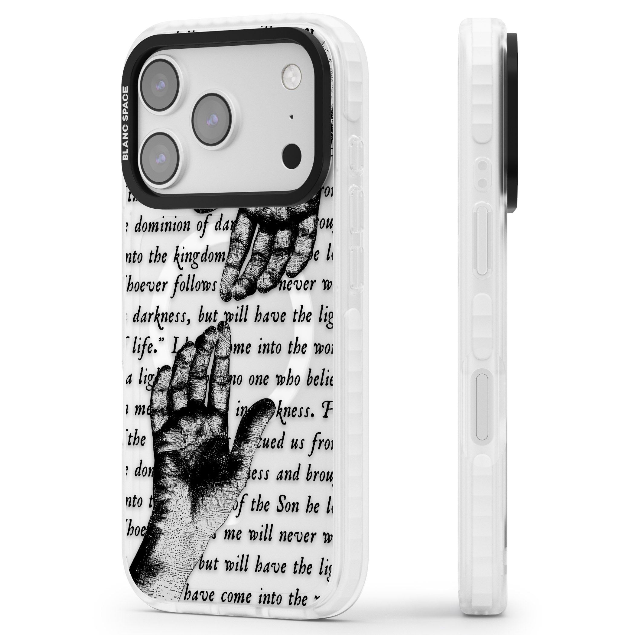 In Touch iPhone 17 Pro Max Impact Pro Clear Phone Case Side Profile