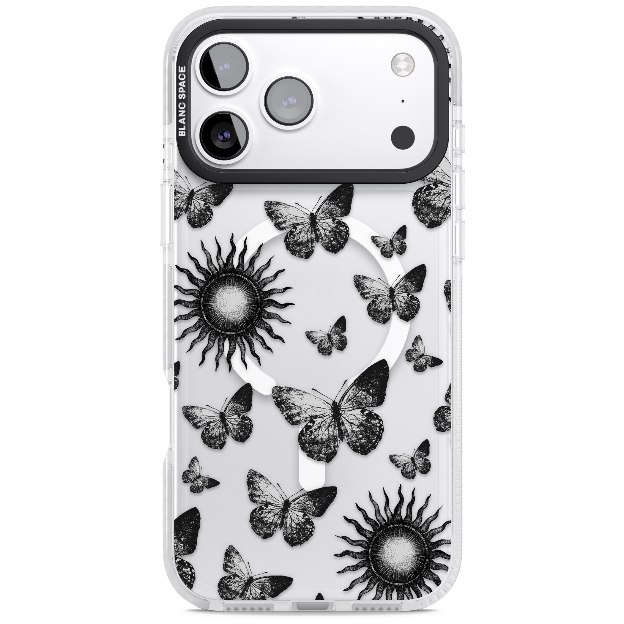 Butterflies Suns iPhone 17 Pro Max Impact Pro Clear Phone Case