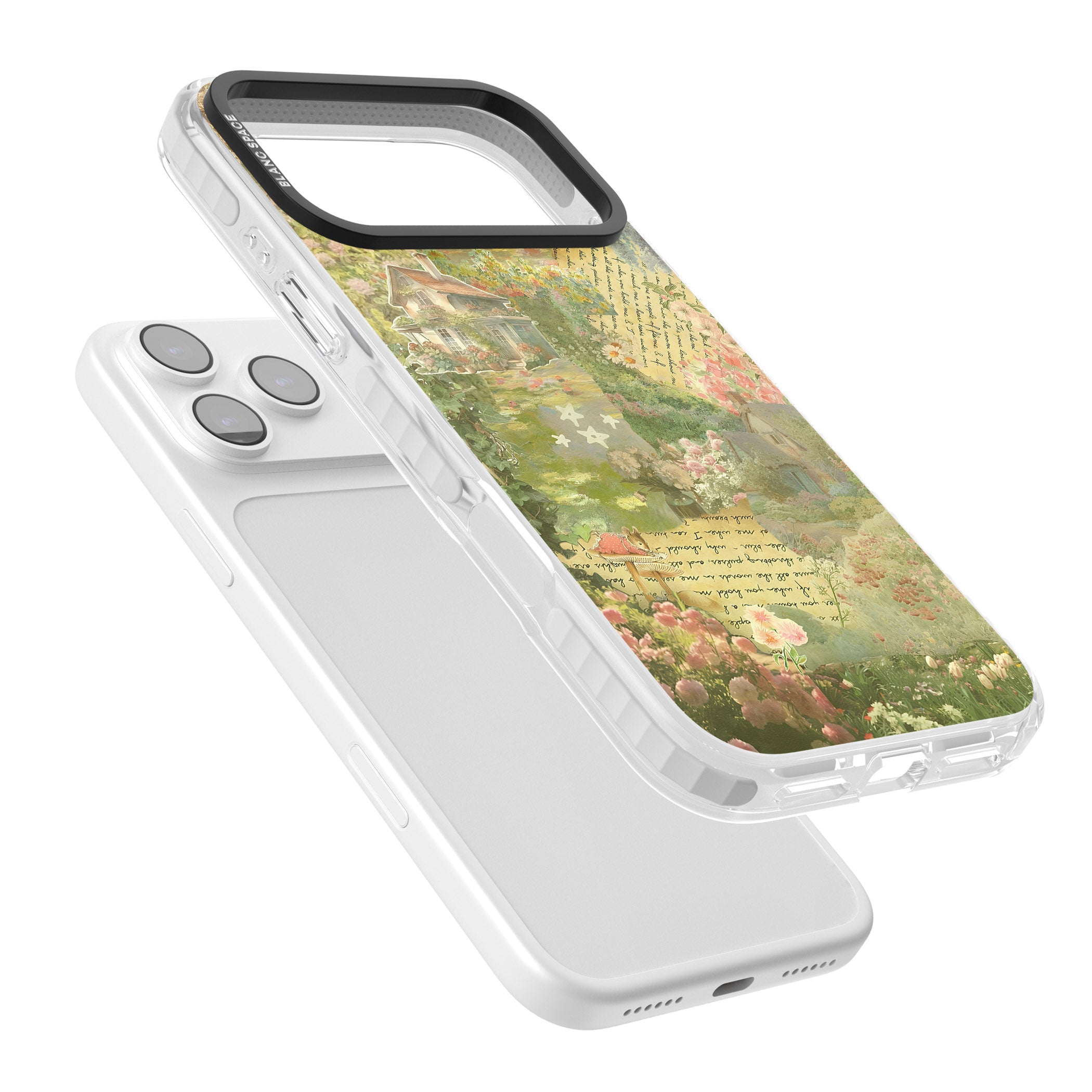 Soft Spring Collage iPhone 17 Pro Impact Pro Clear Phone Case Colours