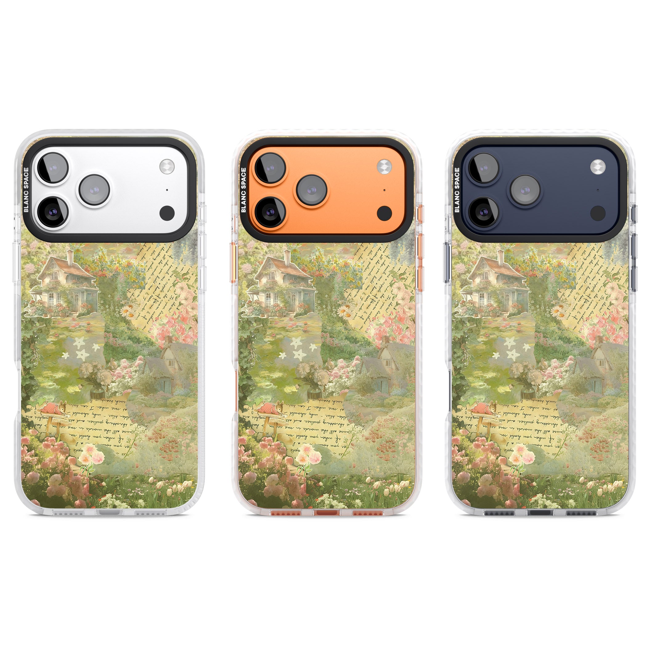 Soft Spring Collage iPhone 17 Pro Impact Pro Clear Phone Case APT Impact Protection