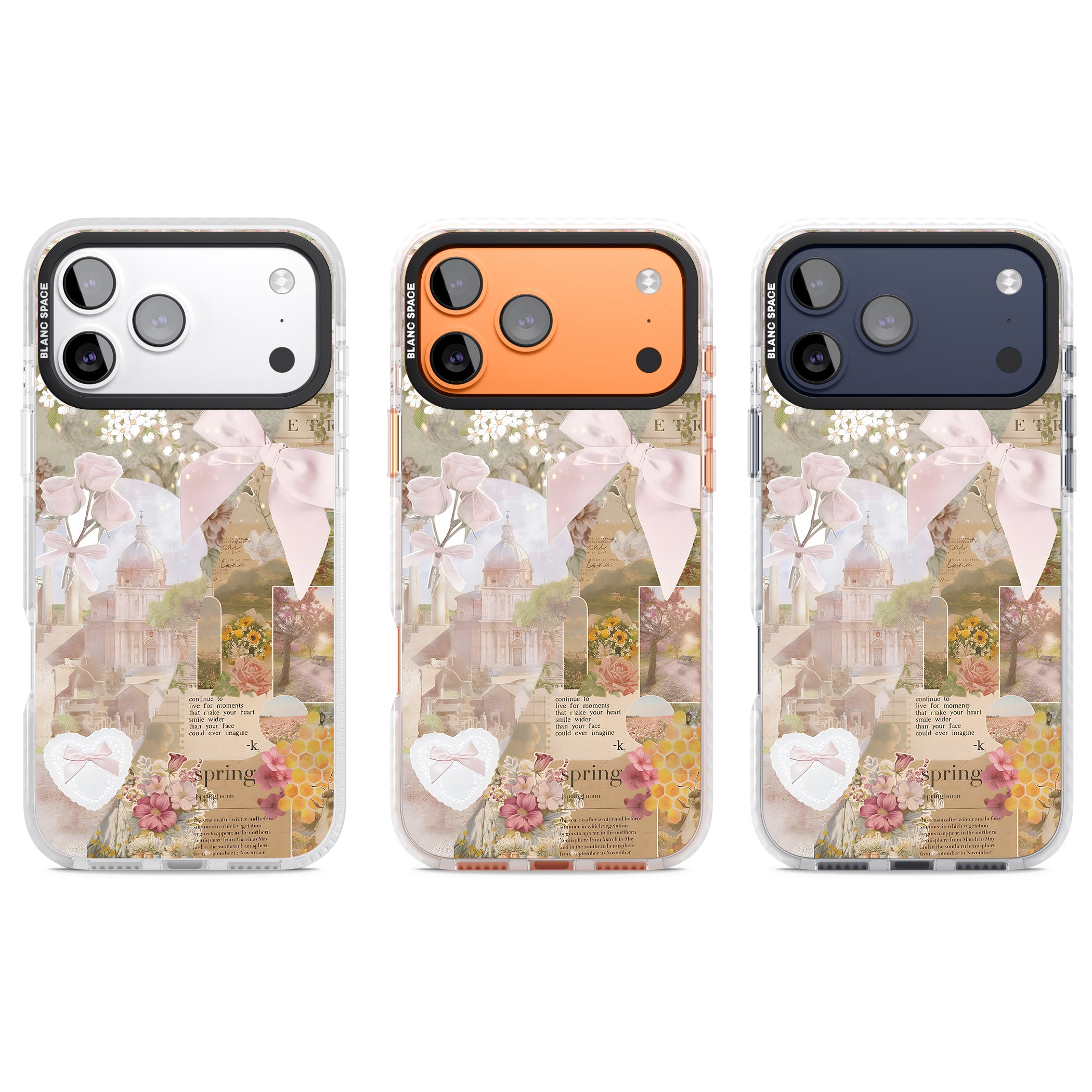 Coquette Collage iPhone 17 Pro Impact Pro Clear Phone Case APT Impact Protection