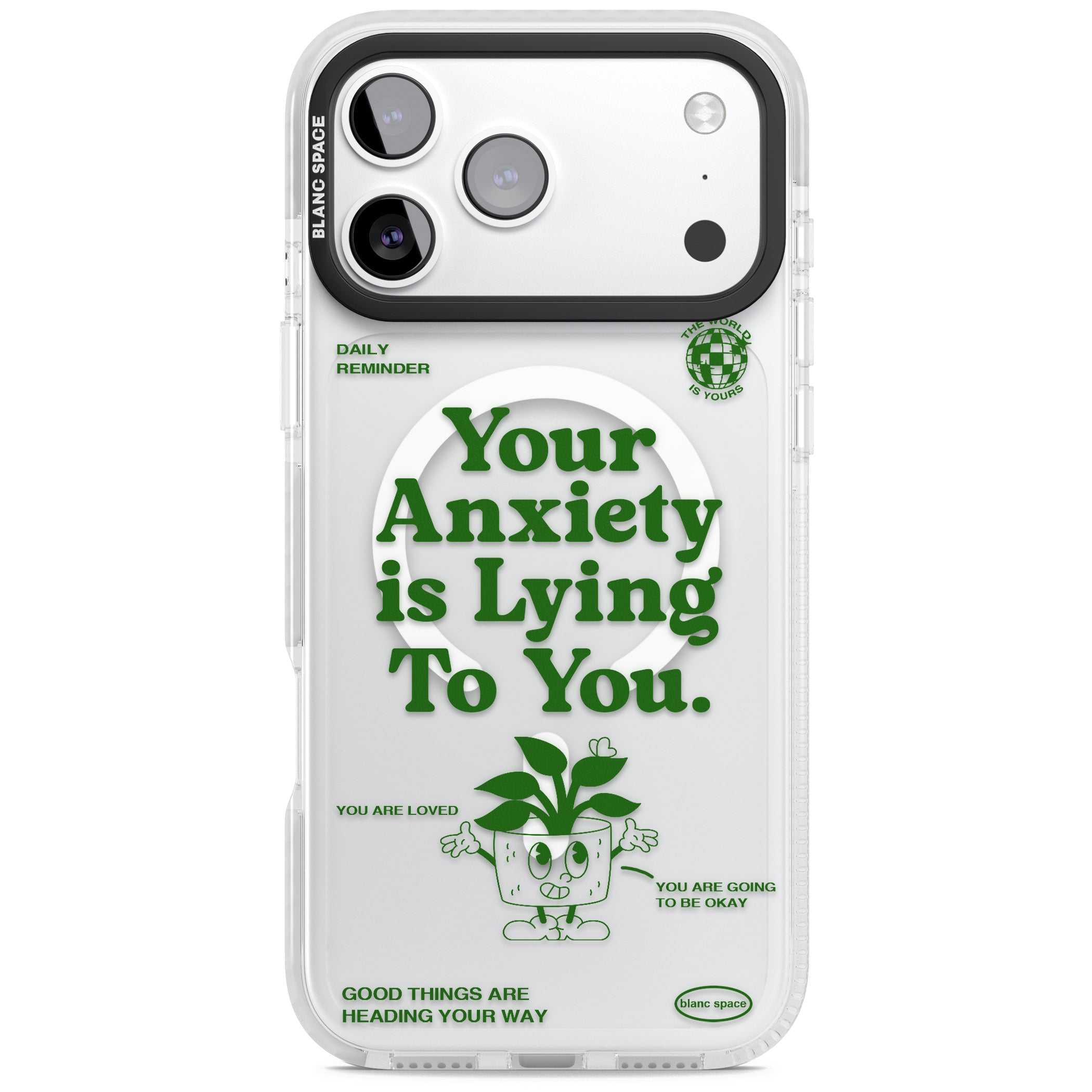 Your Anxiety Is Lying To You iPhone 17 Pro Max Impact Pro Clear Phone Case