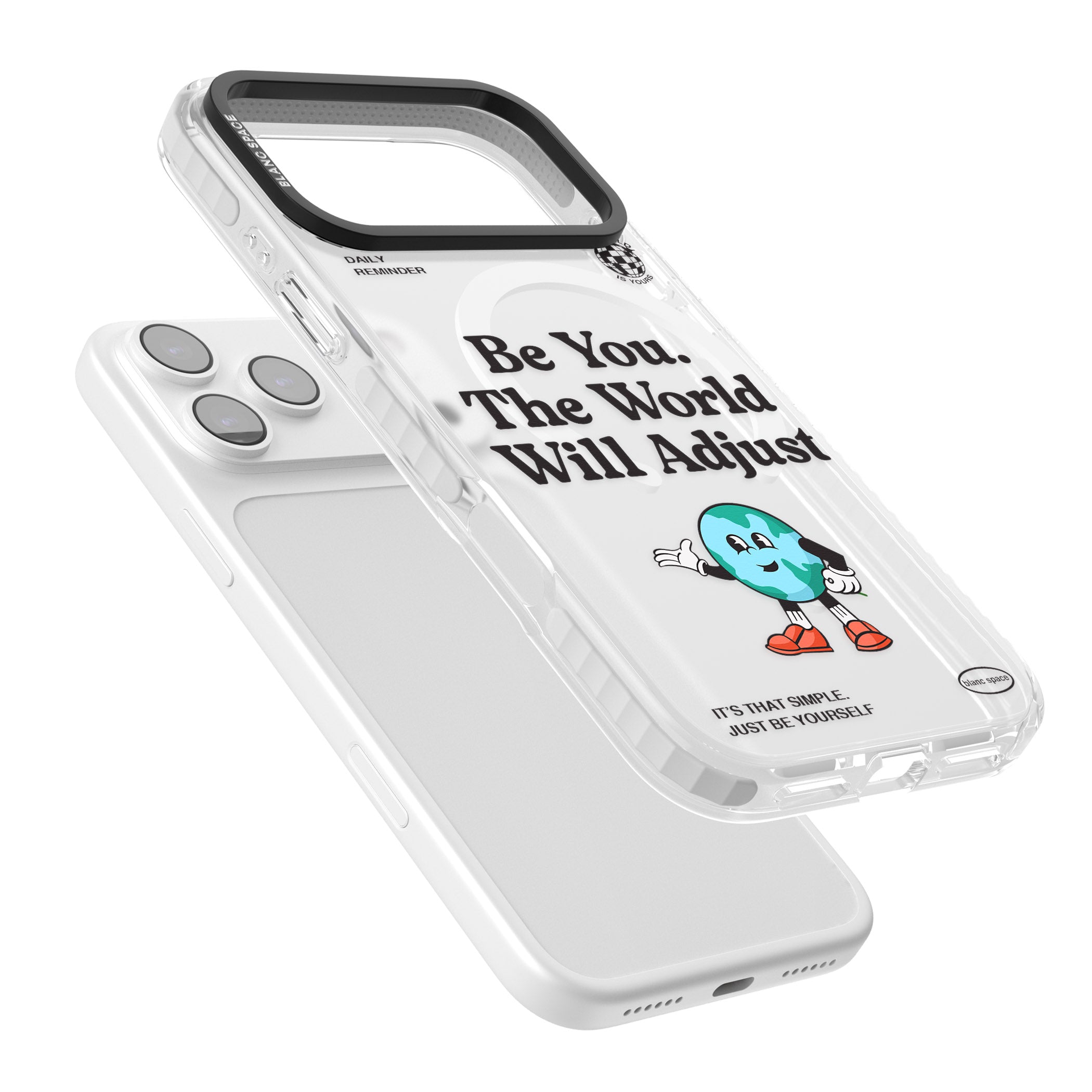 Be You The World Will Adjust iPhone 17 Pro Impact Pro Clear Phone Case Colours