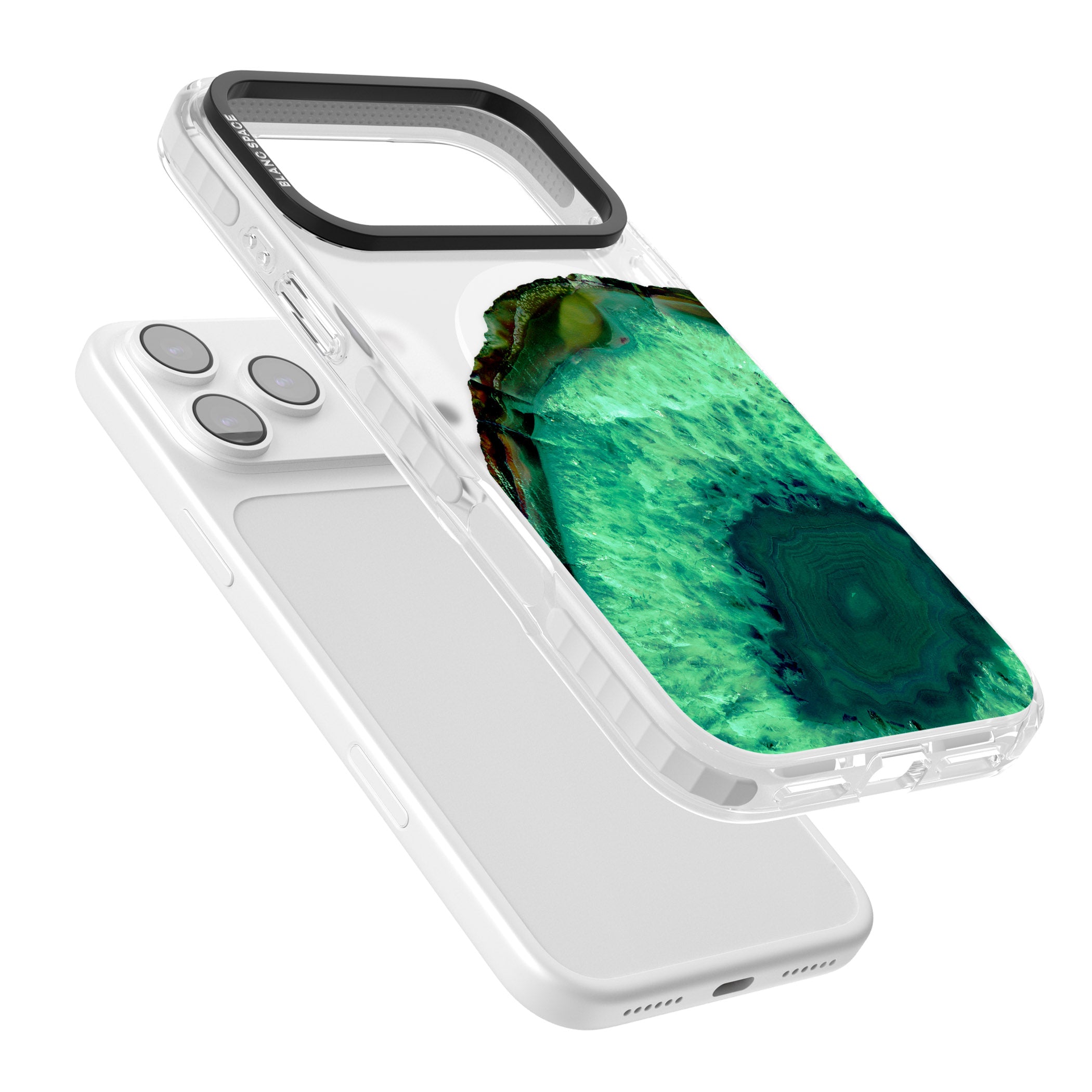 Emerald Geode iPhone 17 Pro Max Impact Pro Clear Phone Case Colours