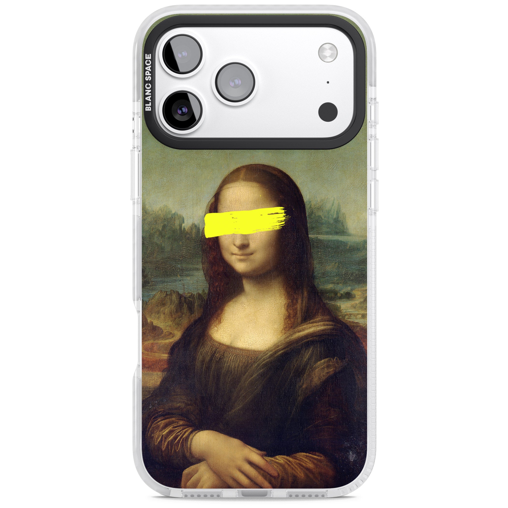 Vandaled Mona Lisa iPhone 17 Pro Impact Pro Clear Phone Case