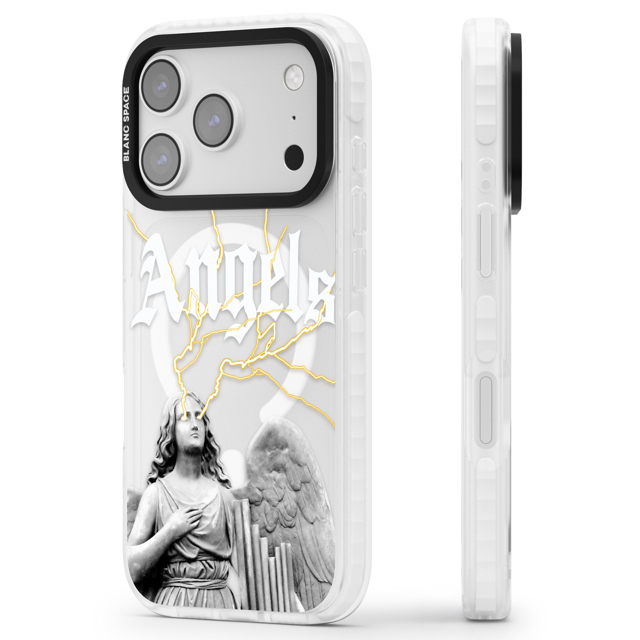 Angels iPhone 17 Pro Max Impact Pro Clear Phone Case Side Profile