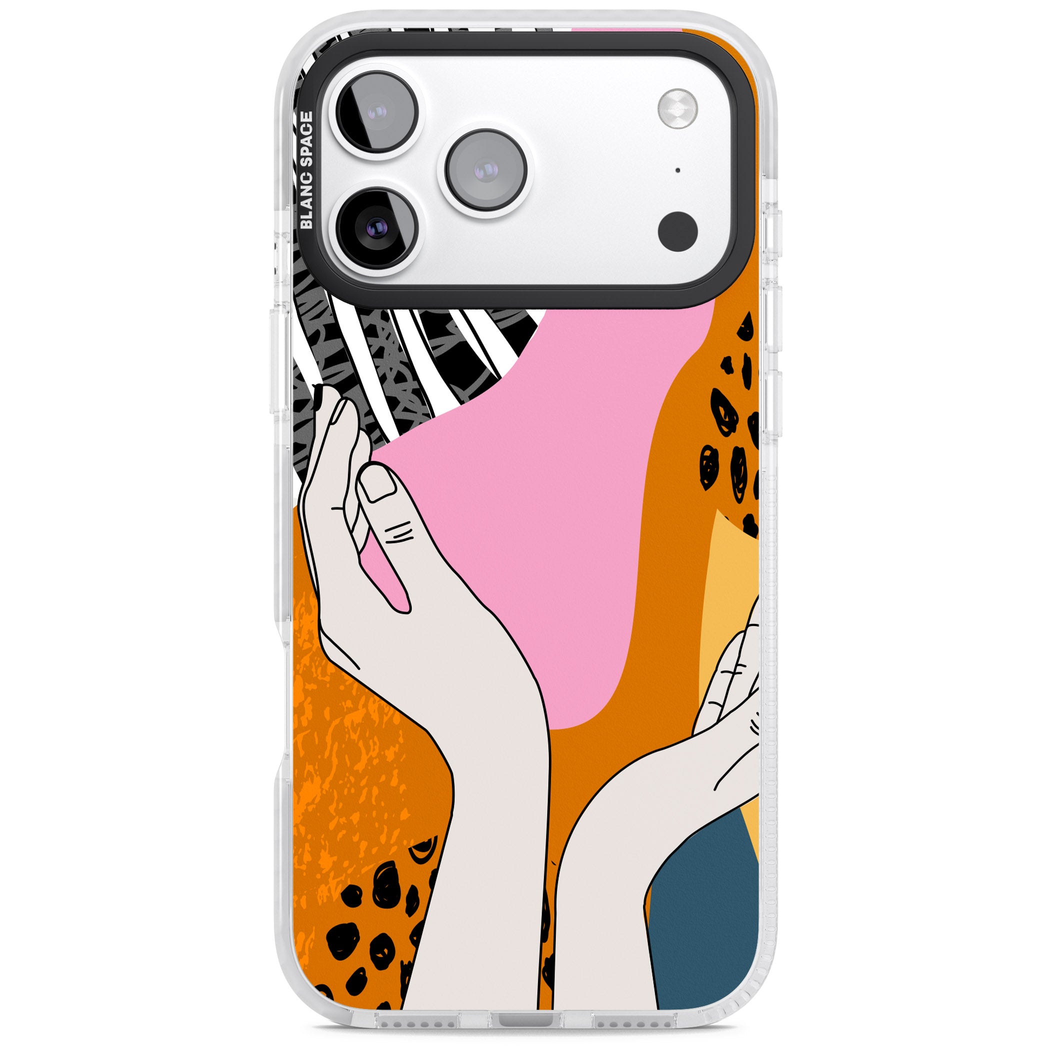 Abstract Vibes iPhone 17 Pro Impact Pro Clear Phone Case