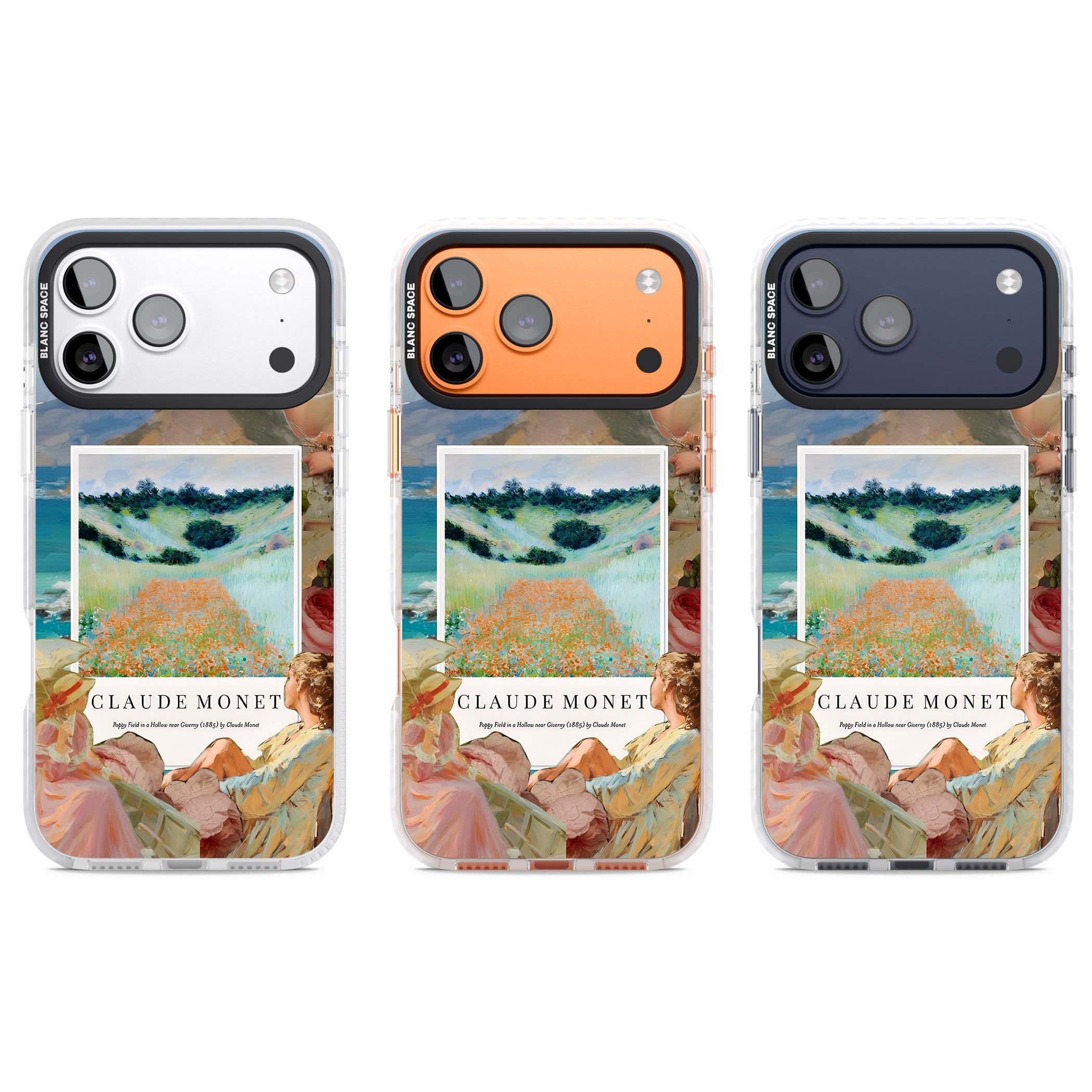 Monet Poppy Field iPhone 17 Pro Impact Pro Clear Phone Case APT Impact Protection