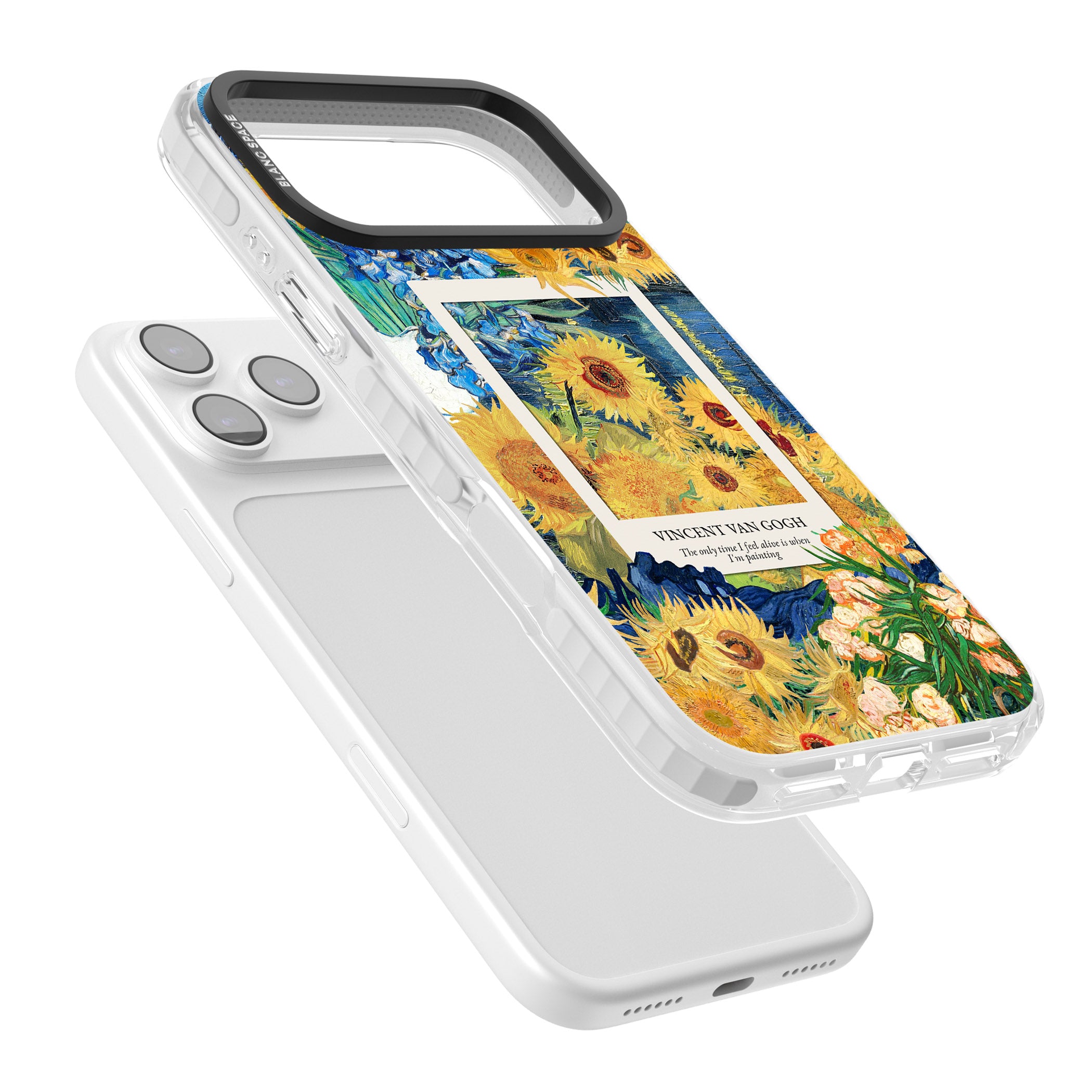 Van Gogh Sunflowers iPhone 17 Pro Max Impact Pro Clear Phone Case Colours