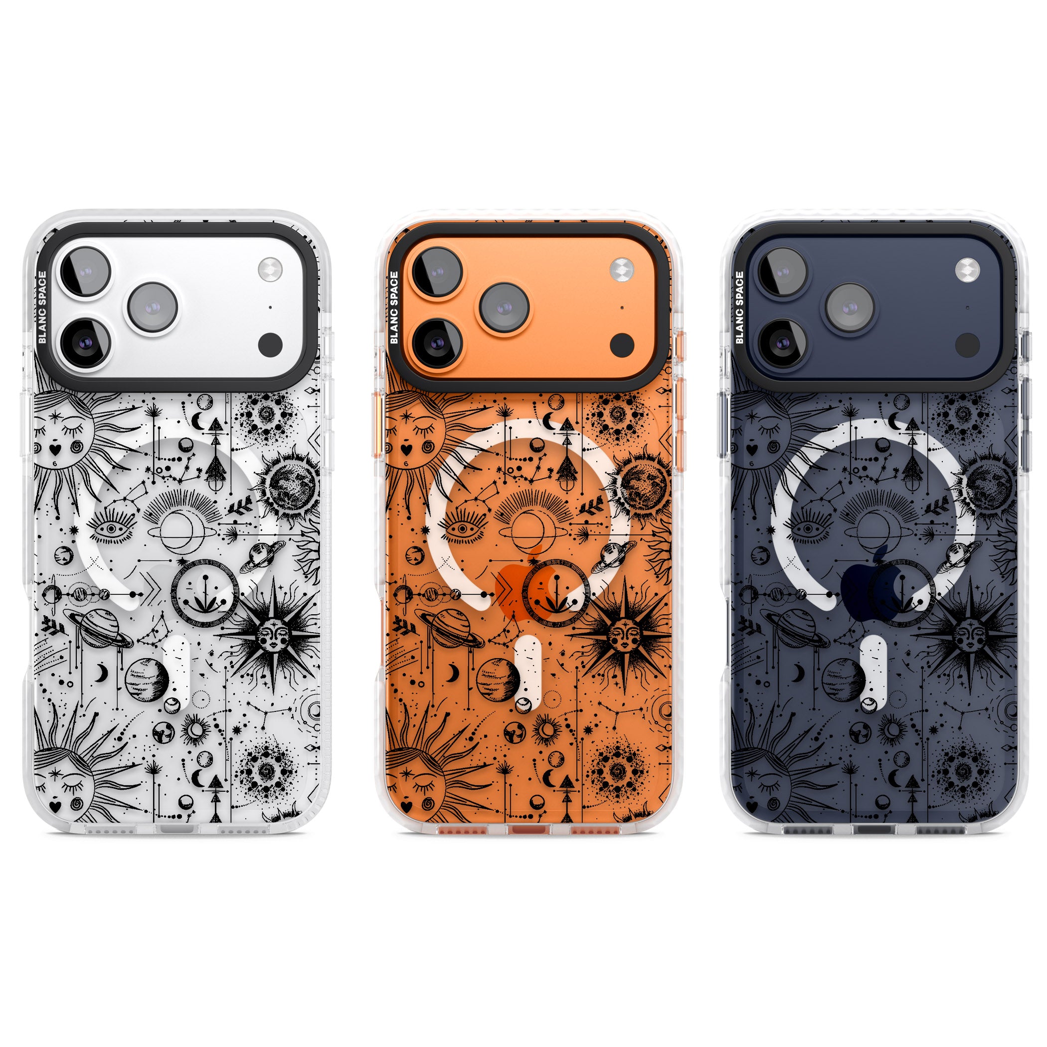 Cosmic Zodiac iPhone 17 Pro Impact Pro Clear Phone Case APT Impact Protection