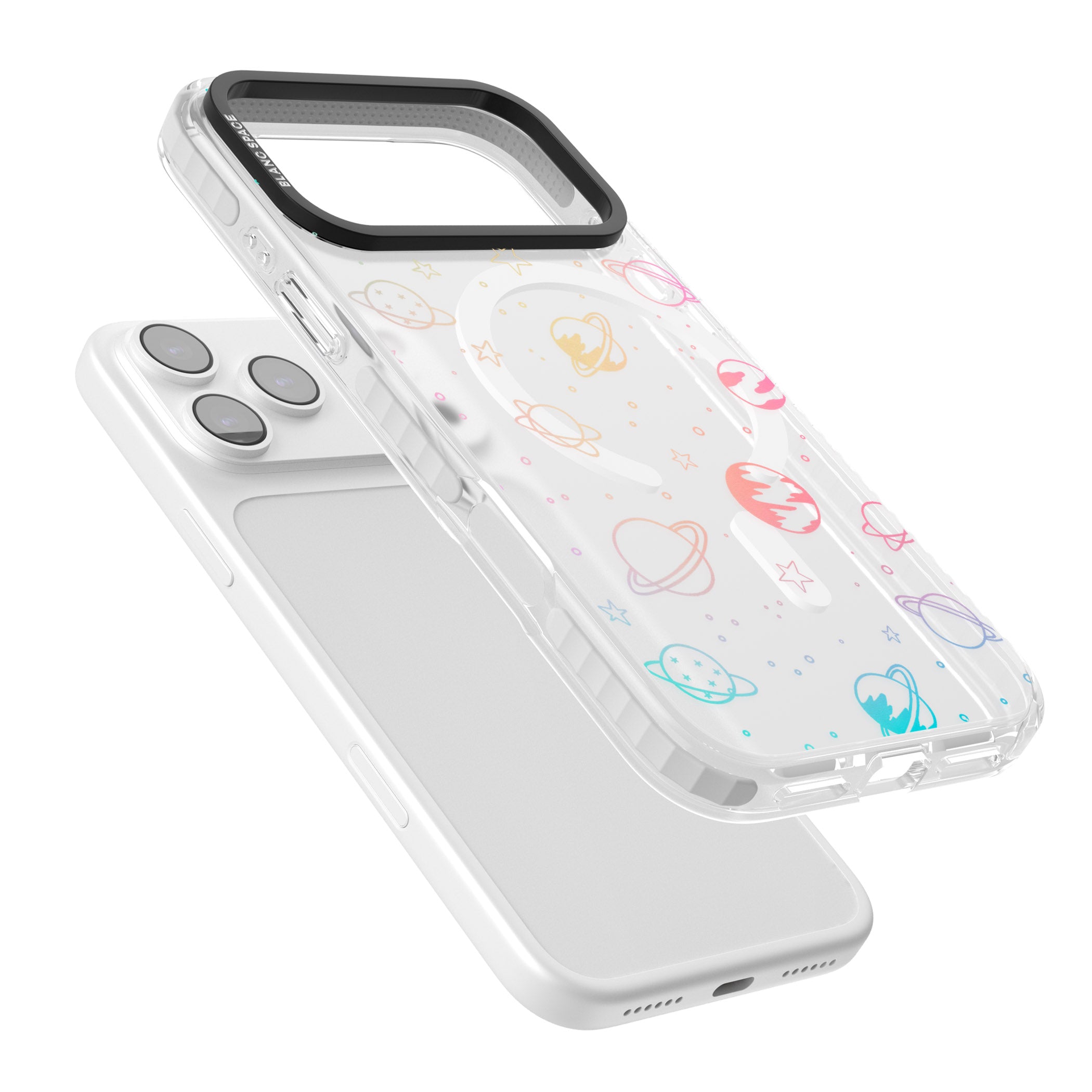 Pastel Space Universe iPhone 17 Pro Max Impact Pro Clear Phone Case Colours