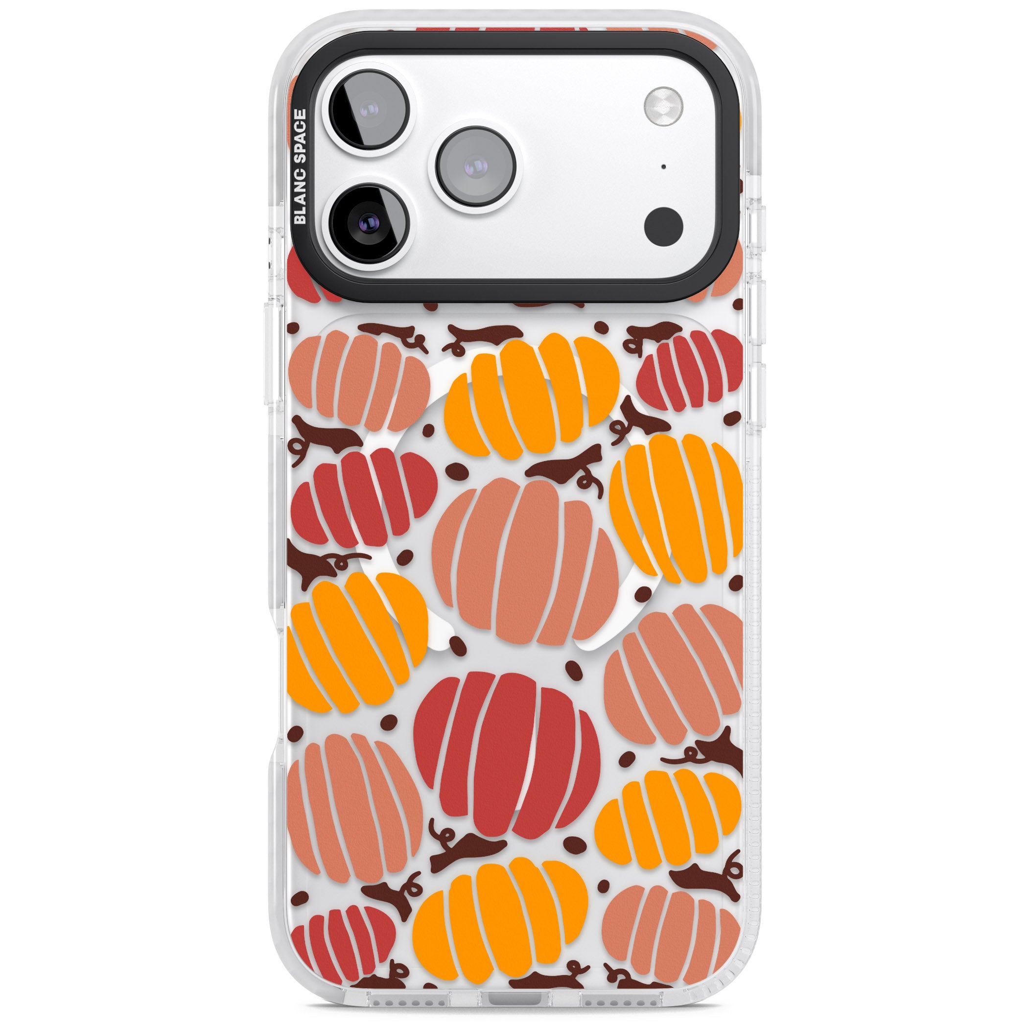 Autumn Pumpkin Patch iPhone 17 Pro Max Impact Pro Clear Phone Case
