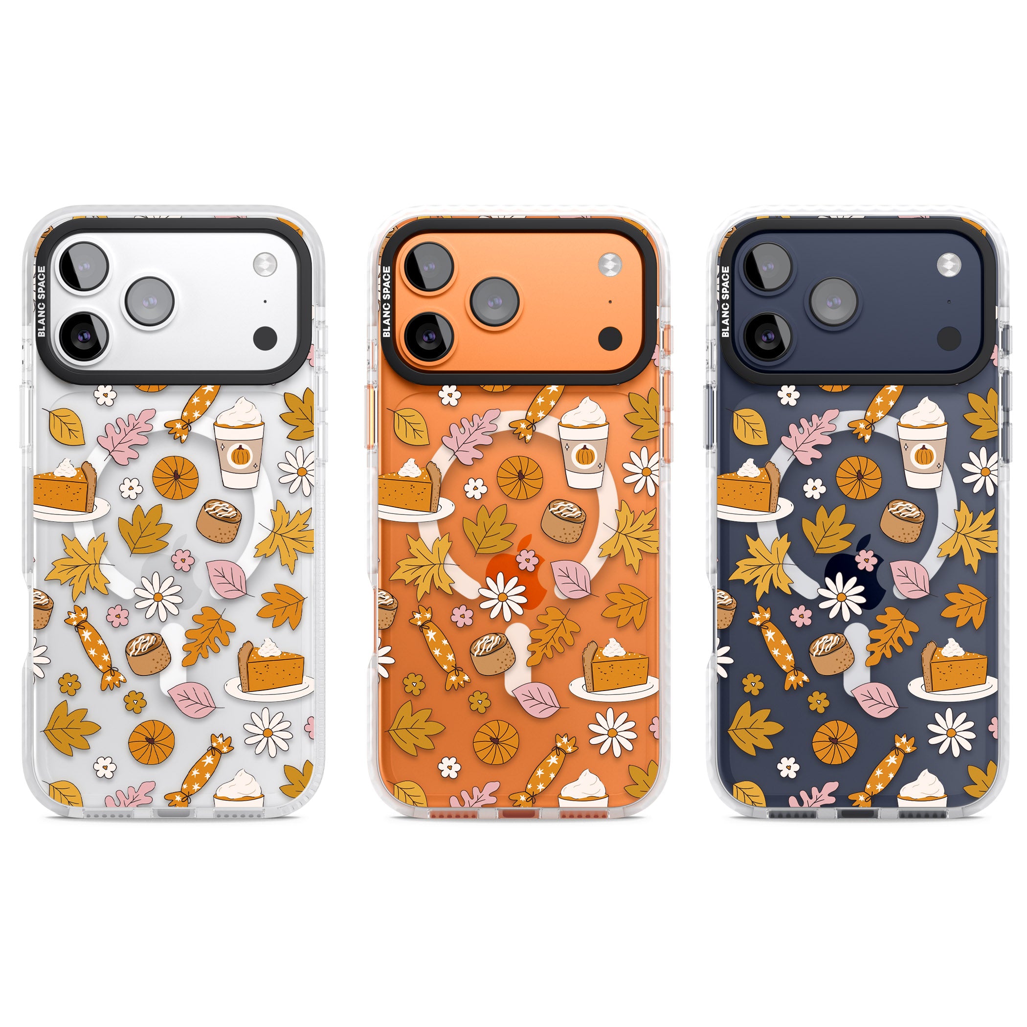 Pumpkin Spice iPhone 17 Pro Impact Pro Clear Phone Case APT Impact Protection