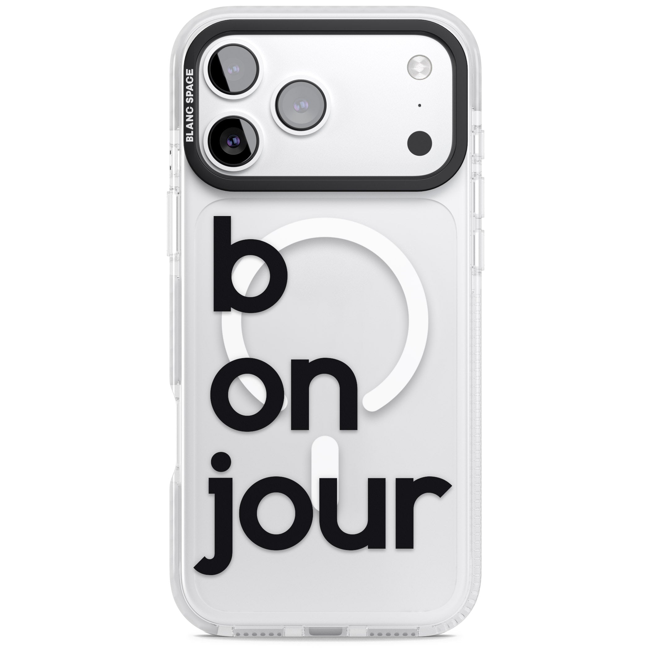 Bonjour iPhone 17 Pro Max Impact Pro Clear Phone Case