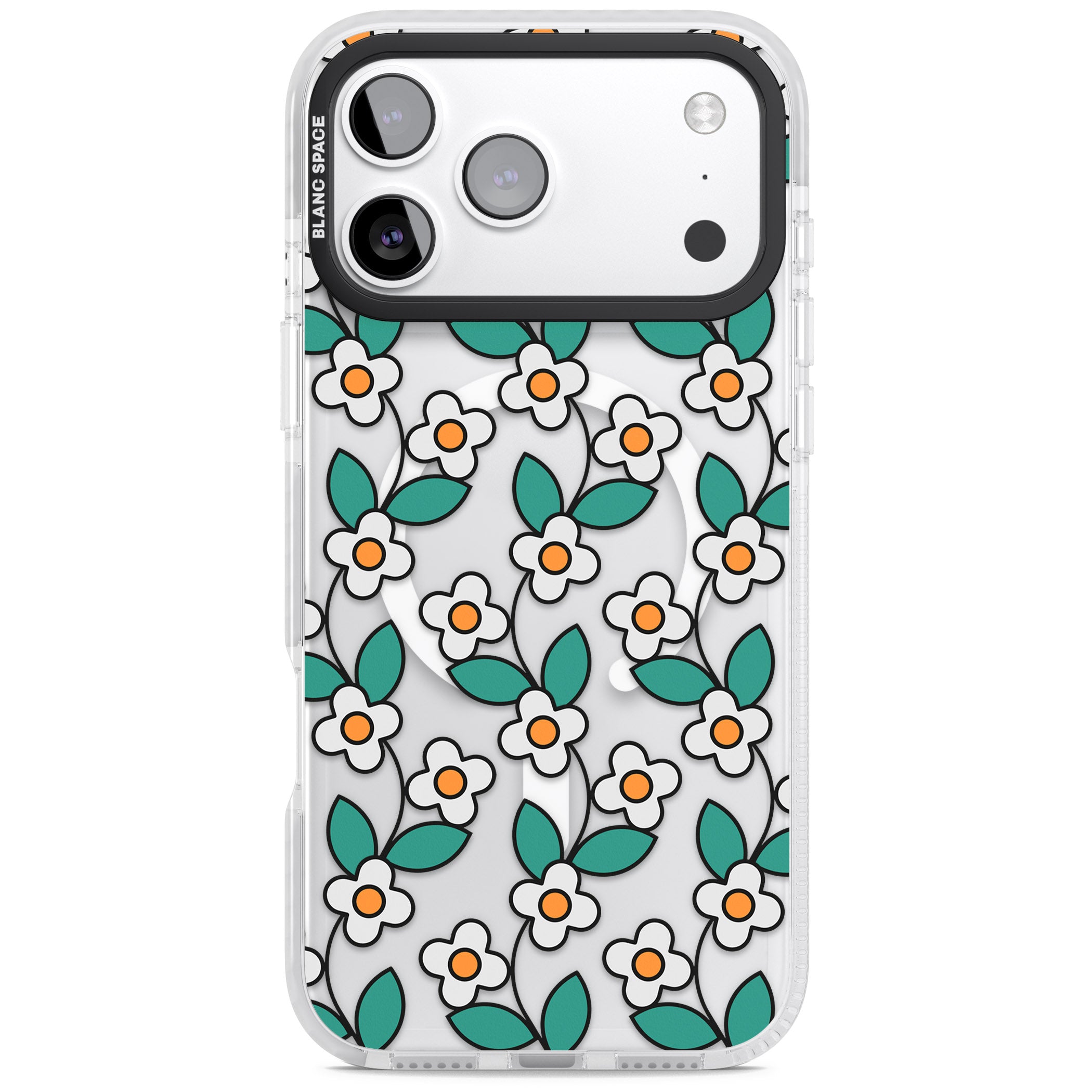 Spring Daisies iPhone 17 Pro Impact Pro Clear Phone Case