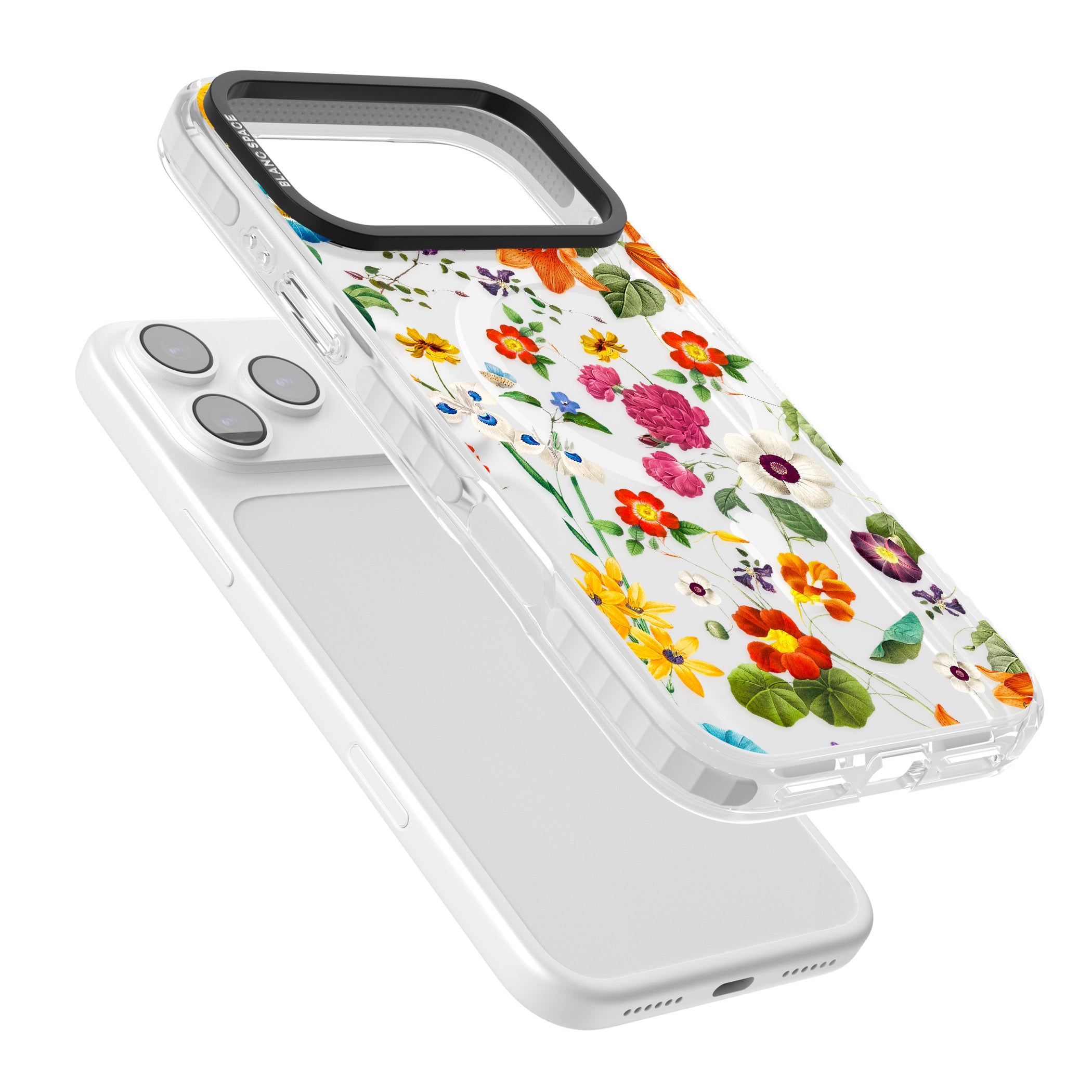 Whimsical Wildflowers iPhone 17 Pro Max Impact Pro Clear Phone Case Colours