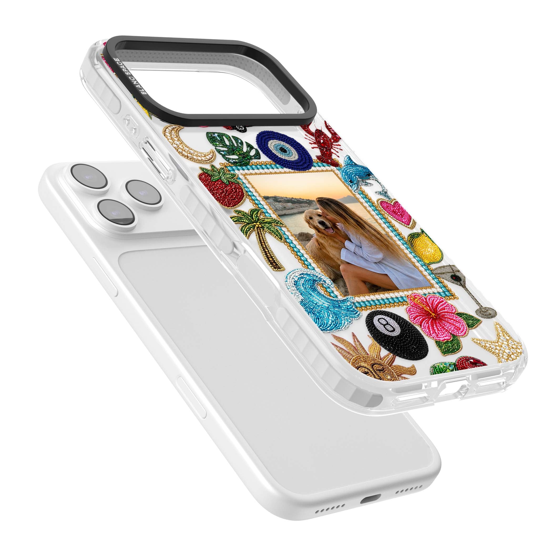 Beaded Photo coastal iPhone case | Impact Magsafe case for iPhone 17 Pro, iPhone 17 Pro Max