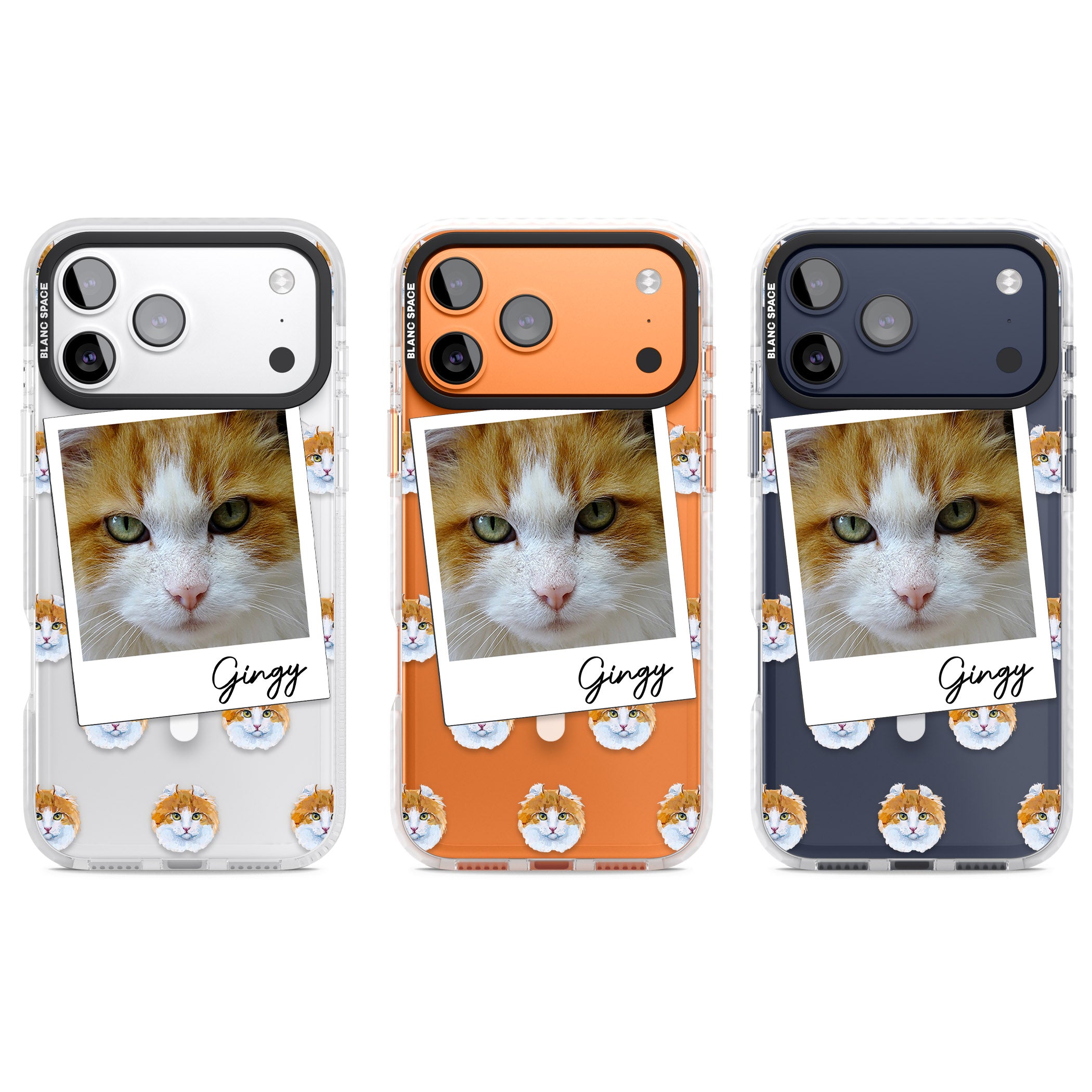Personalised American Curl Photo iPhone 17 Pro Impact Pro Clear Phone Case APT Impact Protection