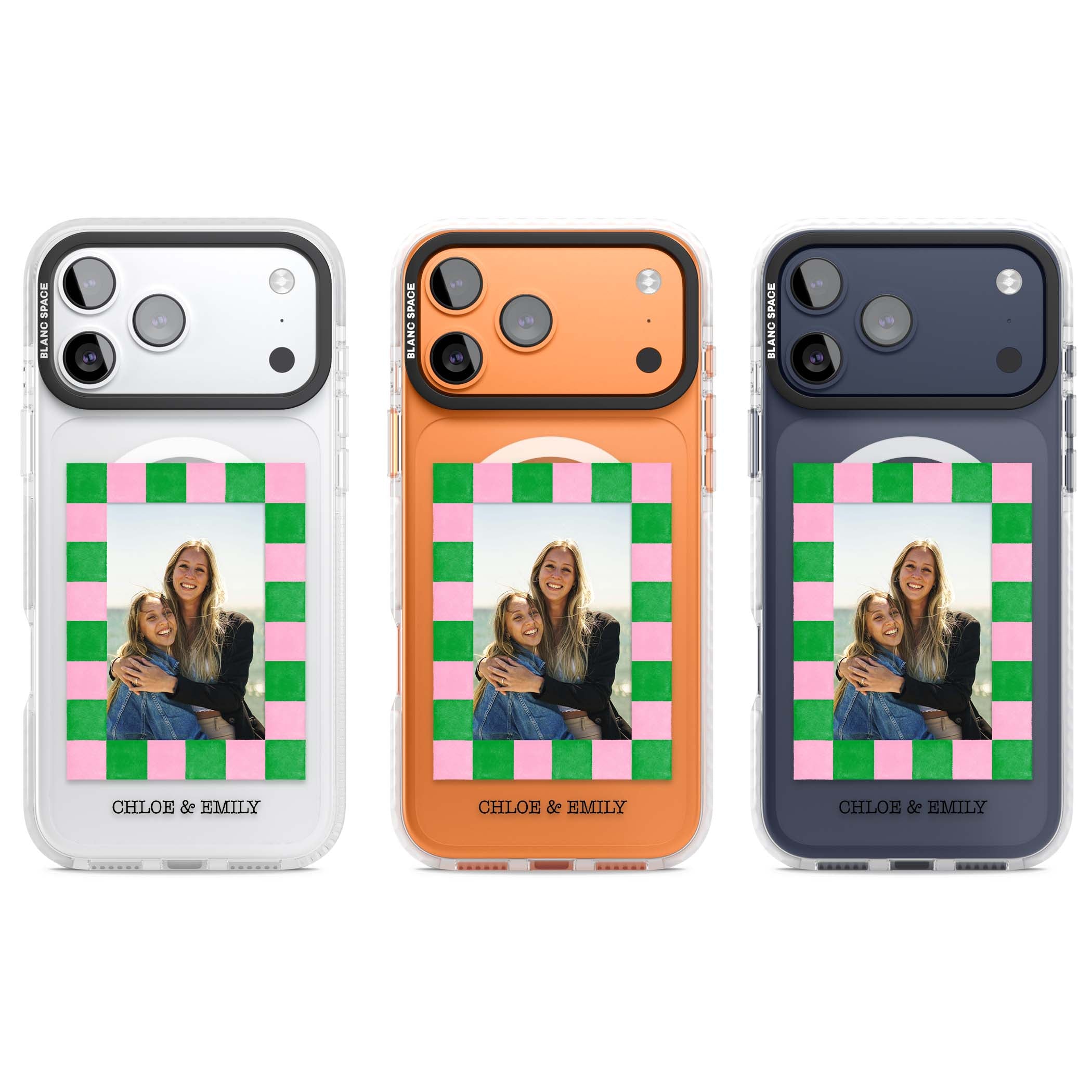 Riviera Check Photo cute iPhone case | Impact Magsafe case for iPhone 17 Pro, iPhone 17 Pro Max