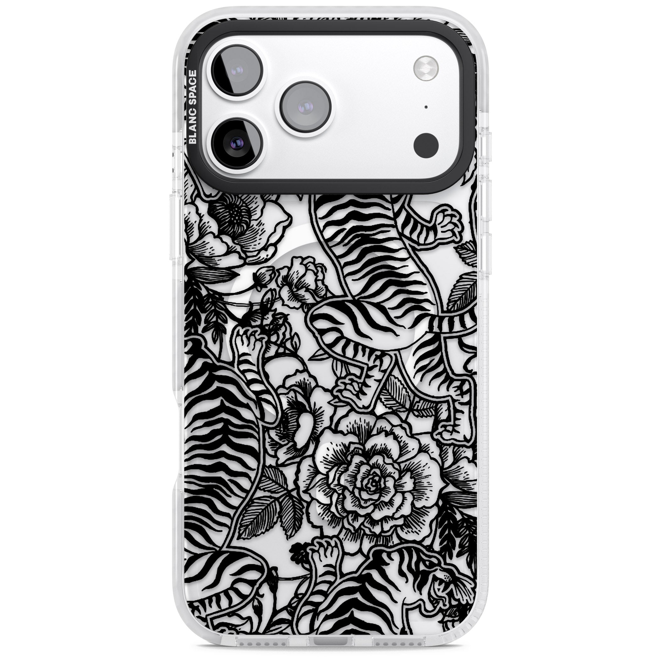 Personalised Chinese Tiger Pattern iPhone 17 Pro Max Impact Pro Clear Phone Case